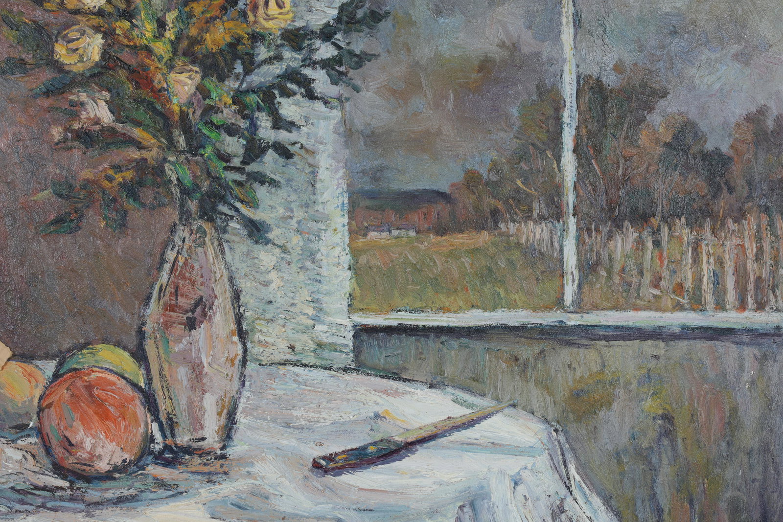 George Hrabe Oil Painting Still Life Yellow Roses (1 of 7)