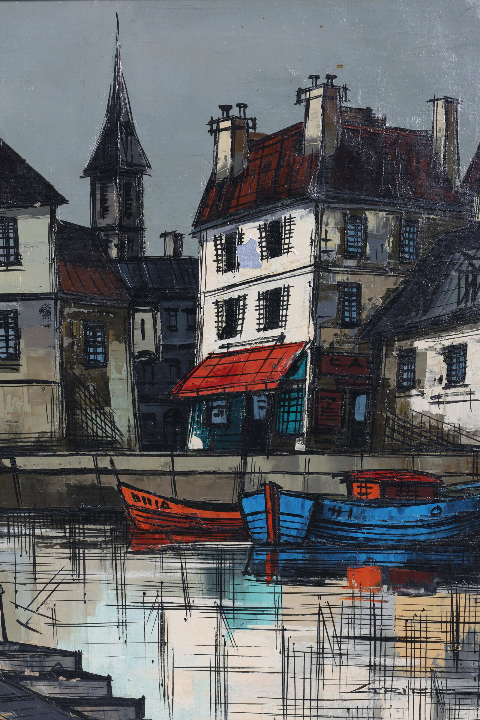 Mid Century Oil Painting by M Edward Griff (1 of 4)