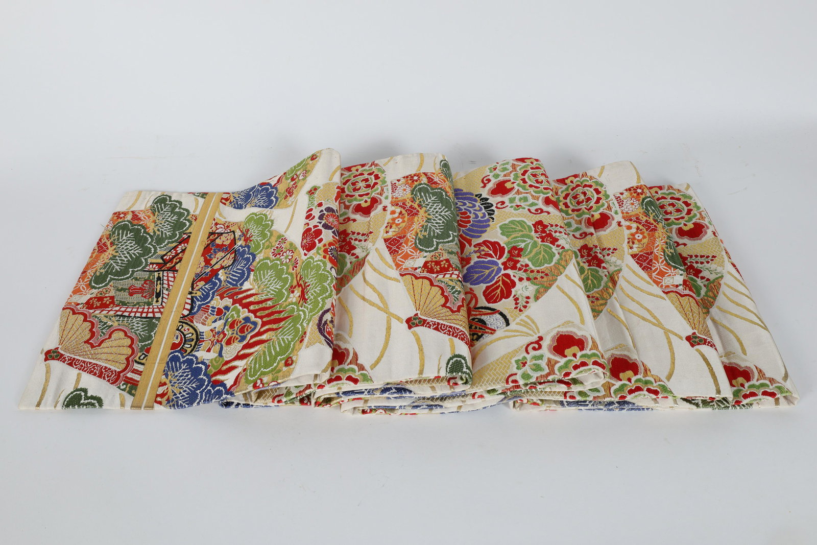 Vintage Japanese Silk Embroidery Table Runner (1 of 4)