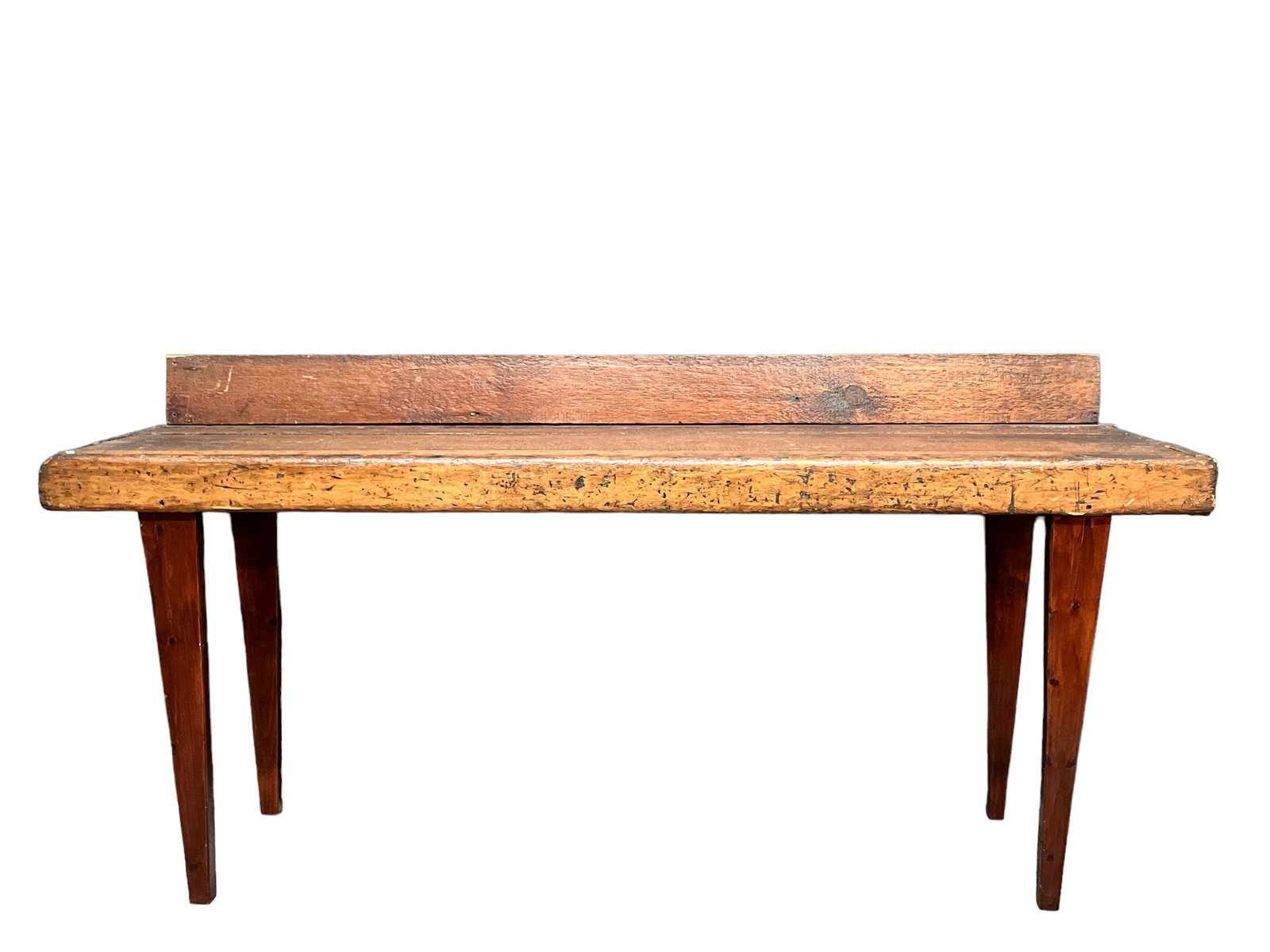 Antique Country Long Pine Work Table (1 of 4)