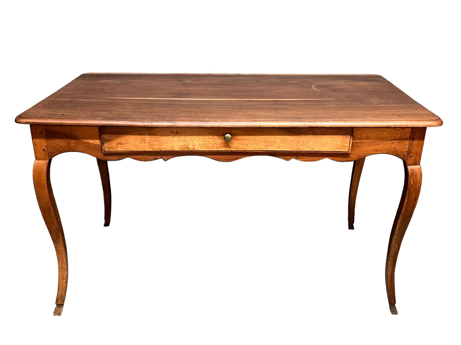 Antique French Country One Drawer Writing Table (1 of 6)