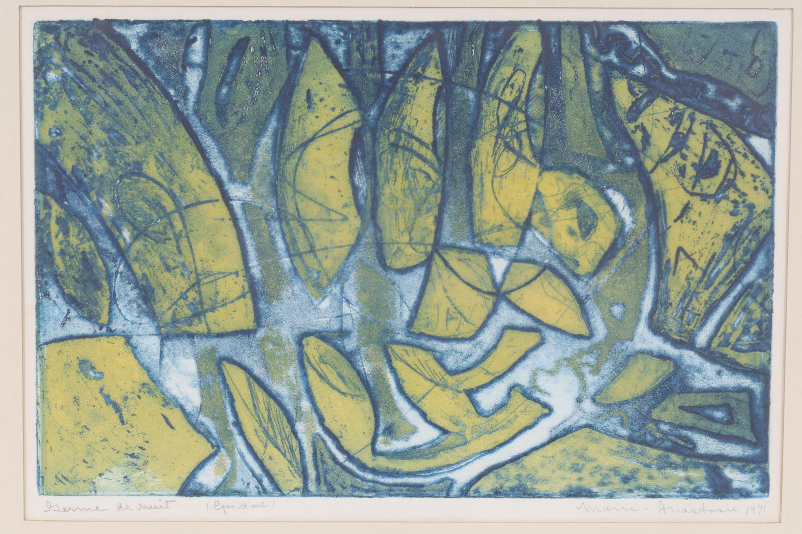 Marie Anastasie Artist Proof Etching Germe de Nuit (1 of 5)