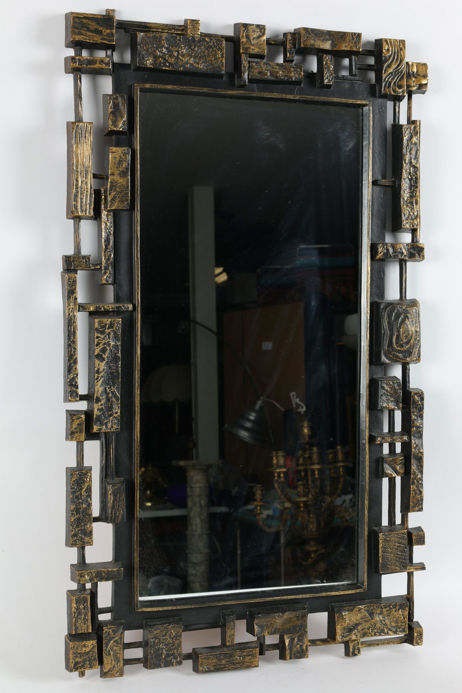 Mid Century Modern Brutalist Dart Mirror (1 of 7)