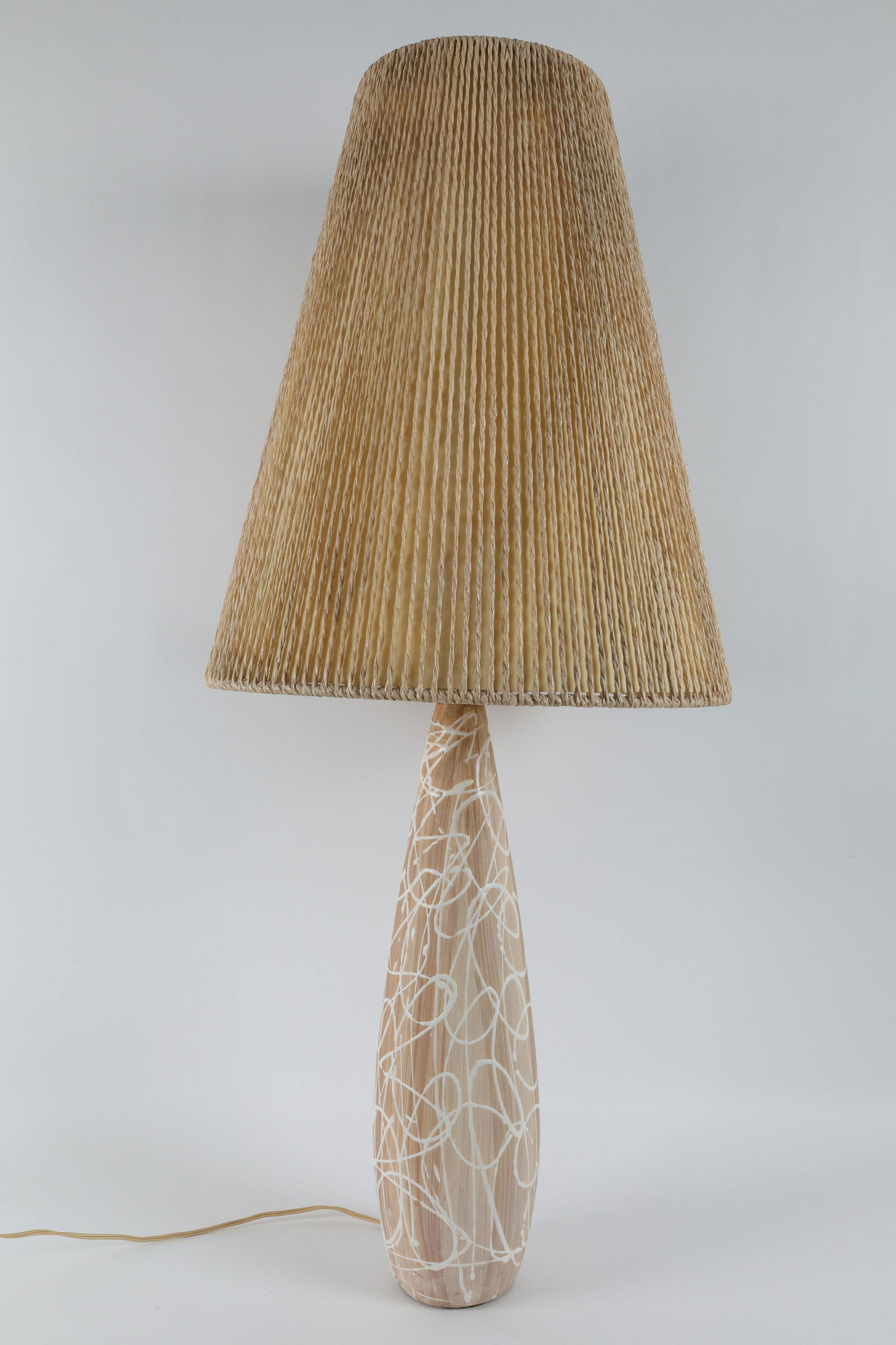 Mid Century Ceramic Drip Glaze Table Lamp (1 of 5)