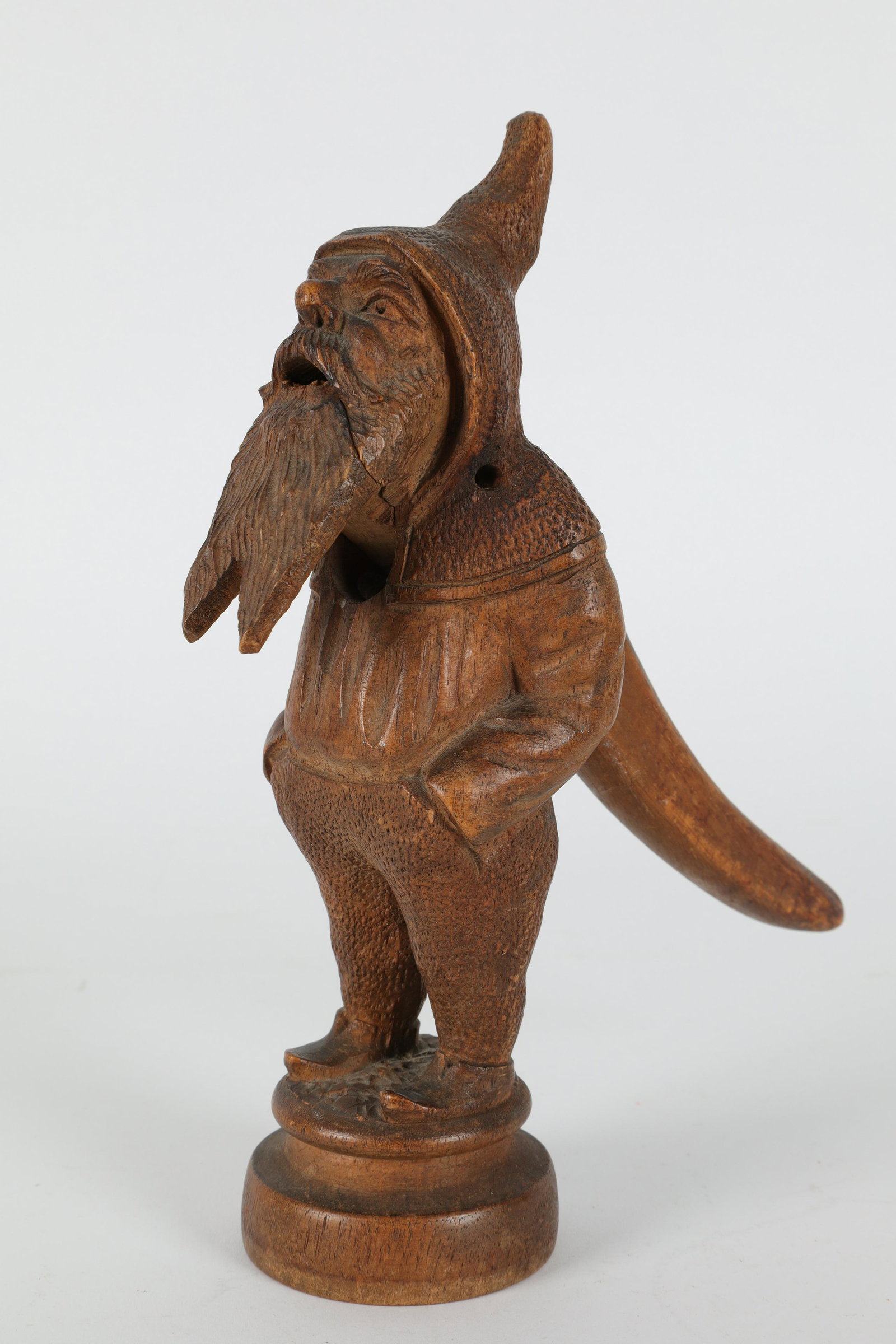 Vintage Carved Wood Gnome Nutcracker Figure (1 of 8)