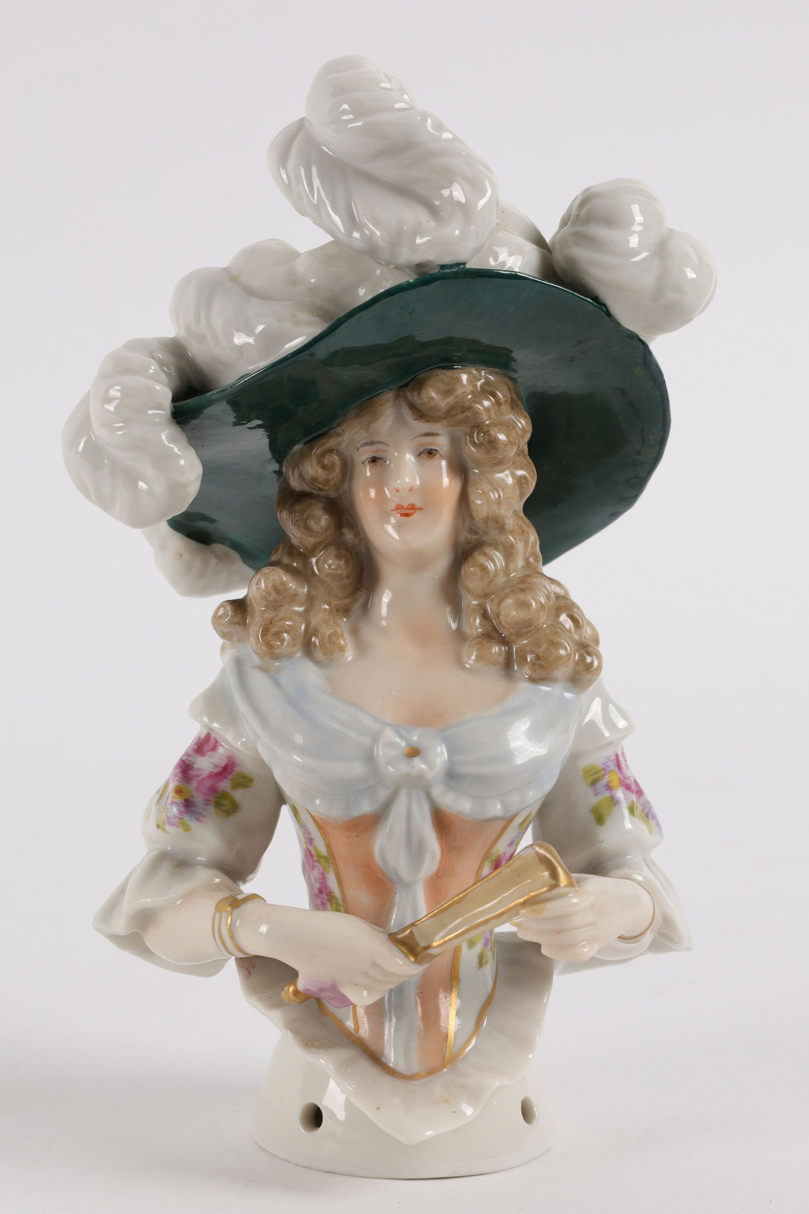 Rare C. 1900s Ernst Bohne Porcelain Half Doll (1 of 7)