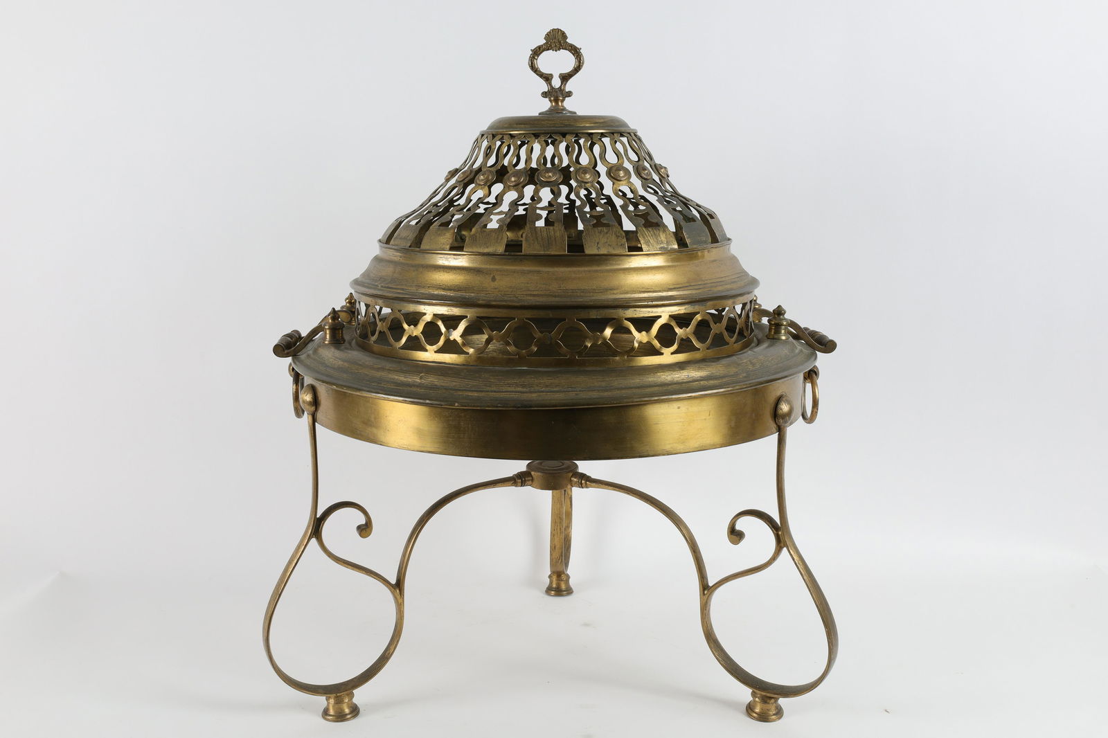 Vintage Spanish Brass Brazier / Fire Pit (1 of 6)