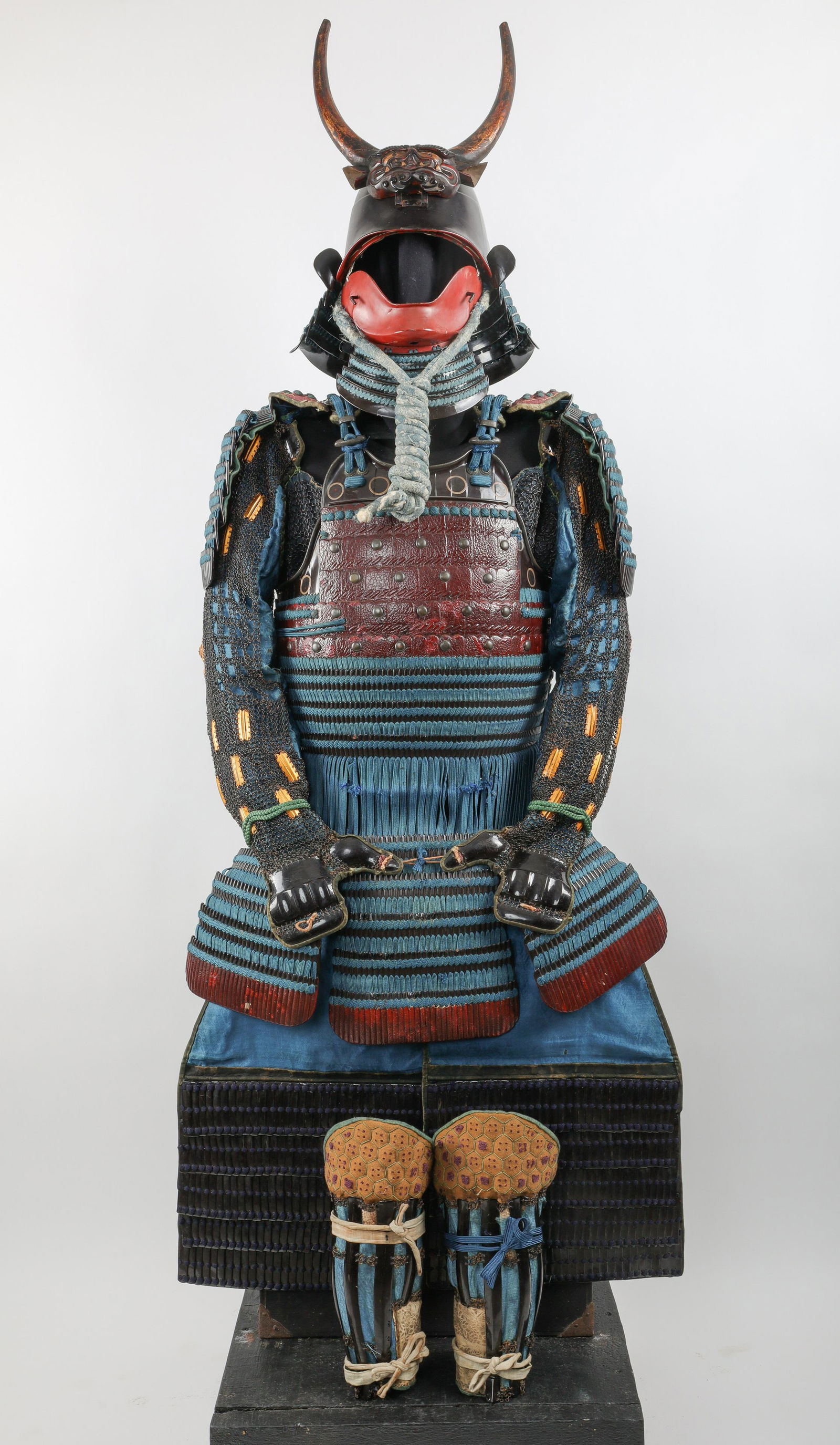 Edo Period Japanese Samurai Armour Blue Lacing (1 of 20)