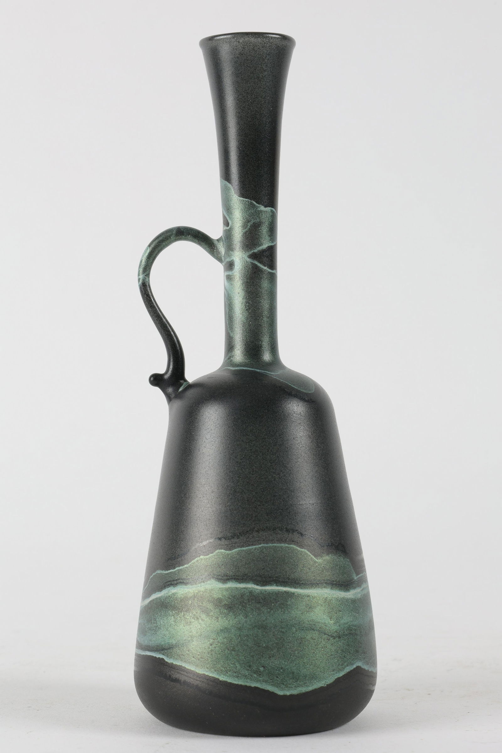 Roman Style Art Glass Iridescent Ewer Vase (1 of 5)