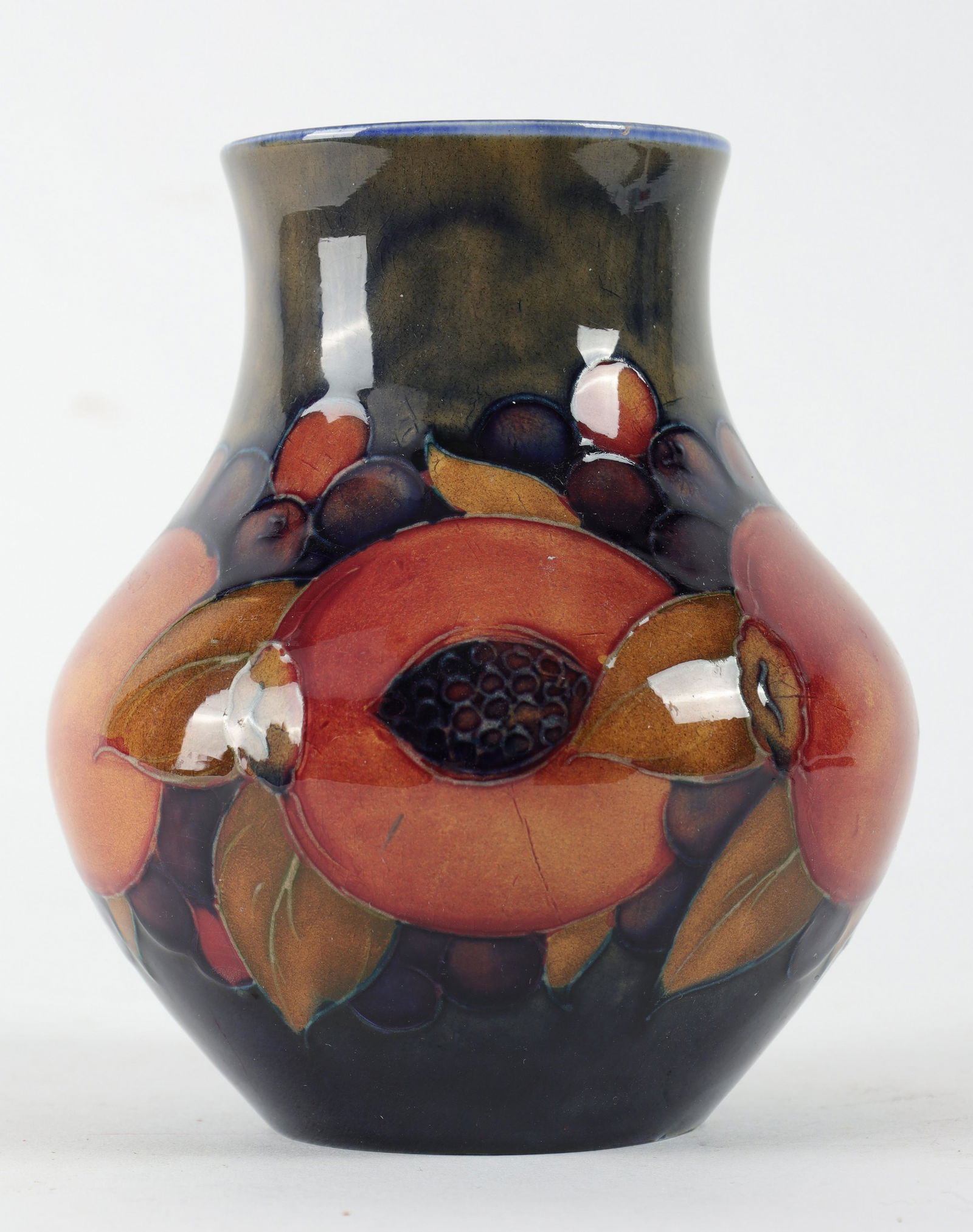 Small Moorcroft Art Pottery Vase, Pomegranate (1 of 6)