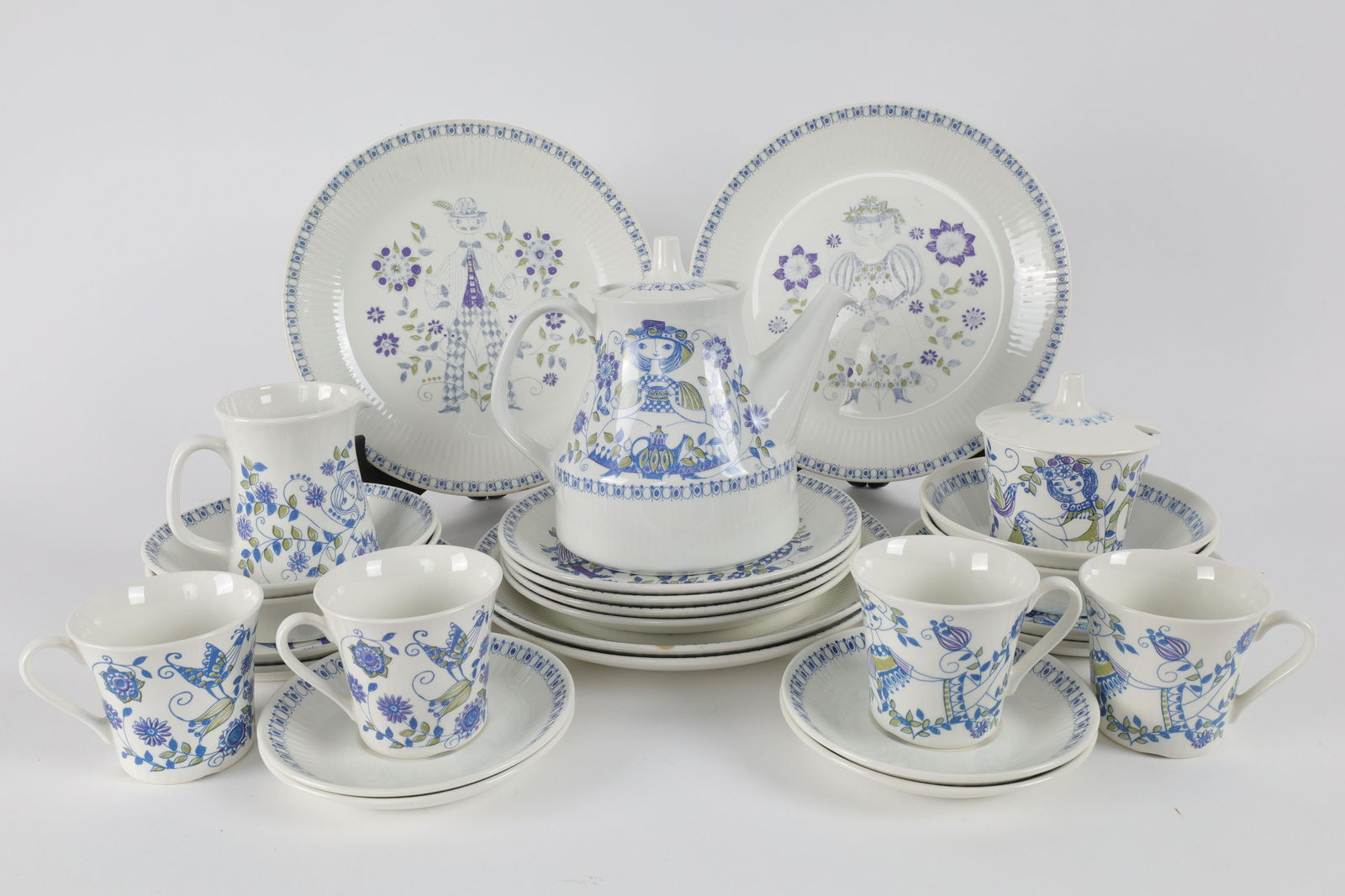 27 Pcs 1966 Turi-Design Lotte Norway Dish Service (1 of 9)