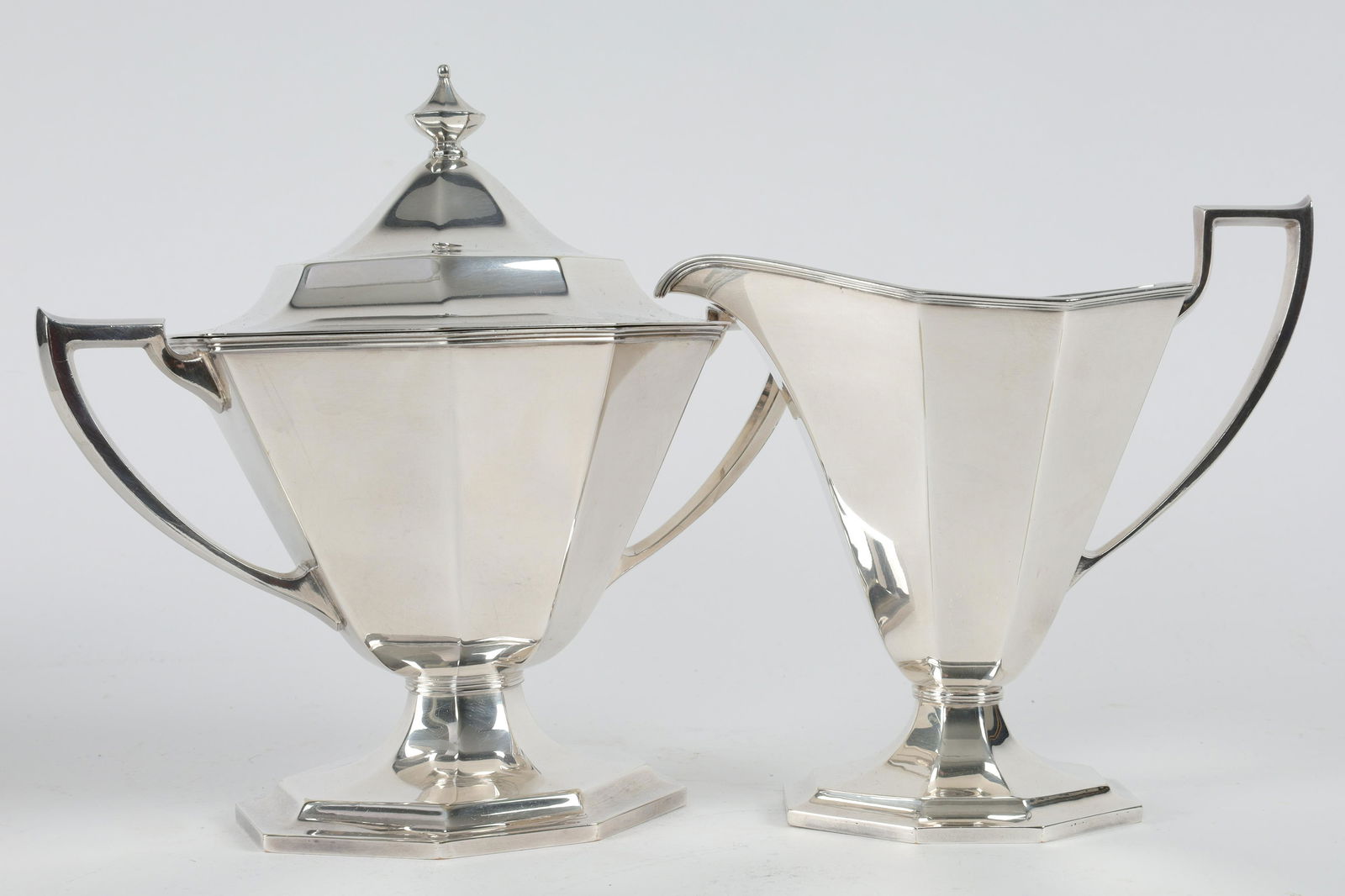 Art Deco Pairpoint Silver Plate Cream and Sugar (1 of 6)
