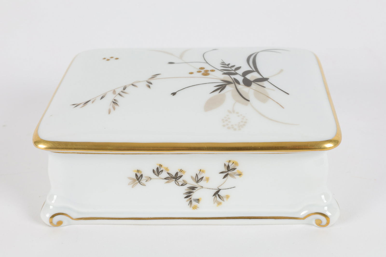 Rosenthal Art Deco Style Trinket Box Wheat Pattern (1 of 6)