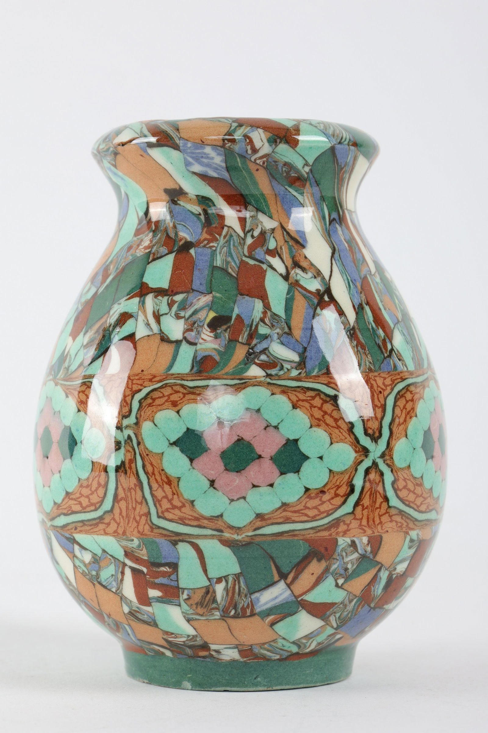 Jean Gerbino Vallauris Studio Pottery Mosaic Vase (1 of 7)