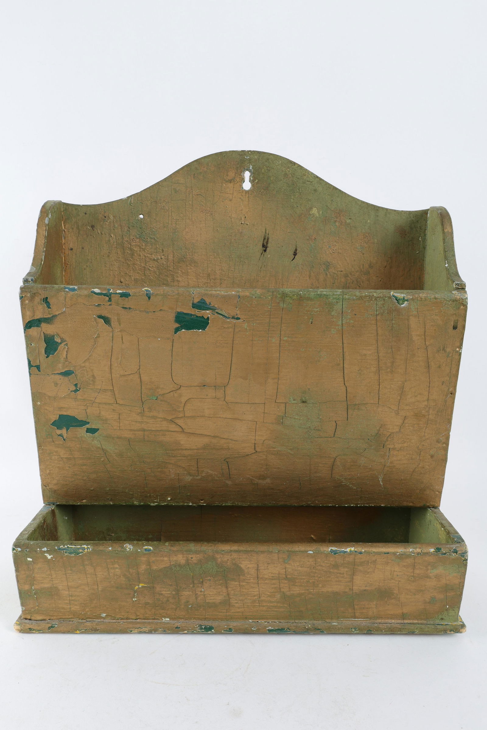 Vintage Wood Wall Mounted Mail Magazine Rack (1 of 6)