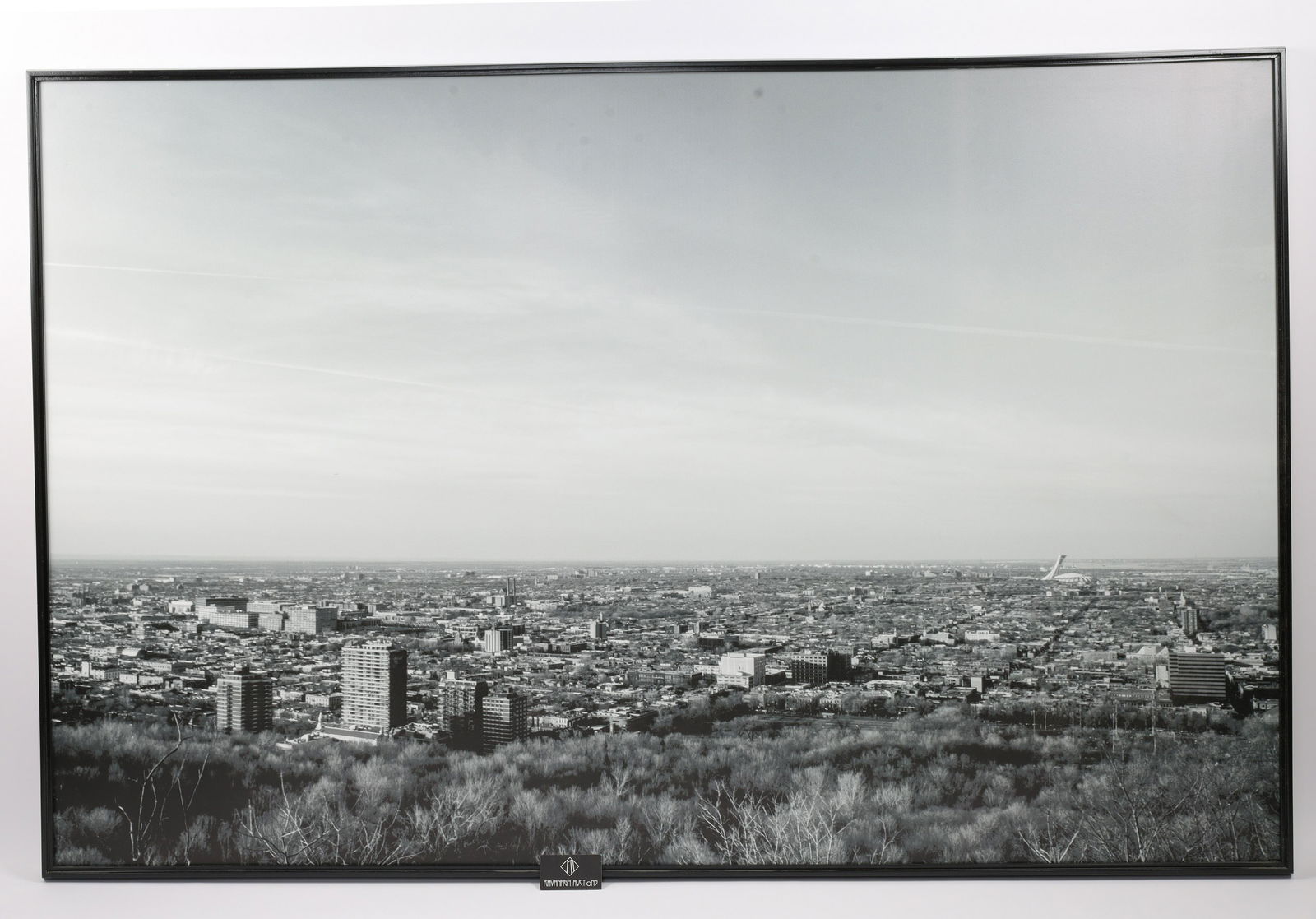 Large Framed Print Of Vintage Montreal Skyline (1 of 3)