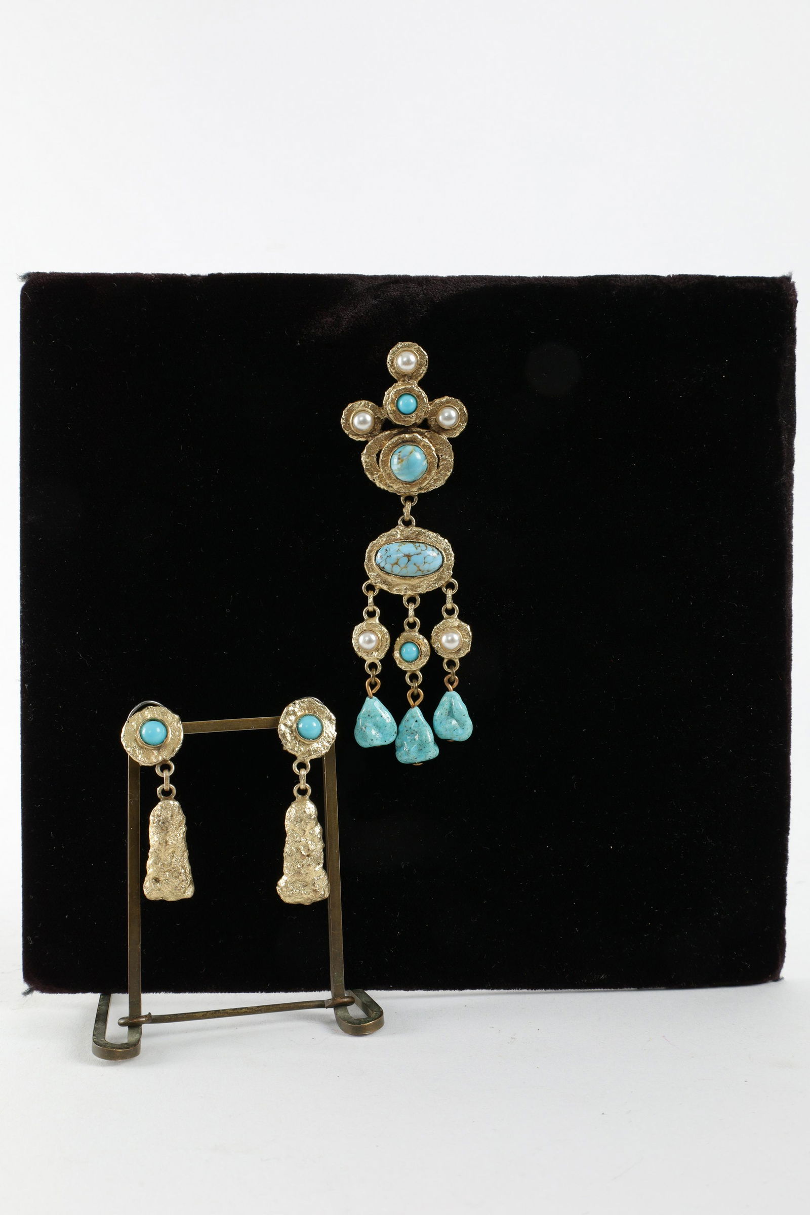 Etrustcan Henry Perichon Gilt Bronze Jewelry Set (1 of 6)