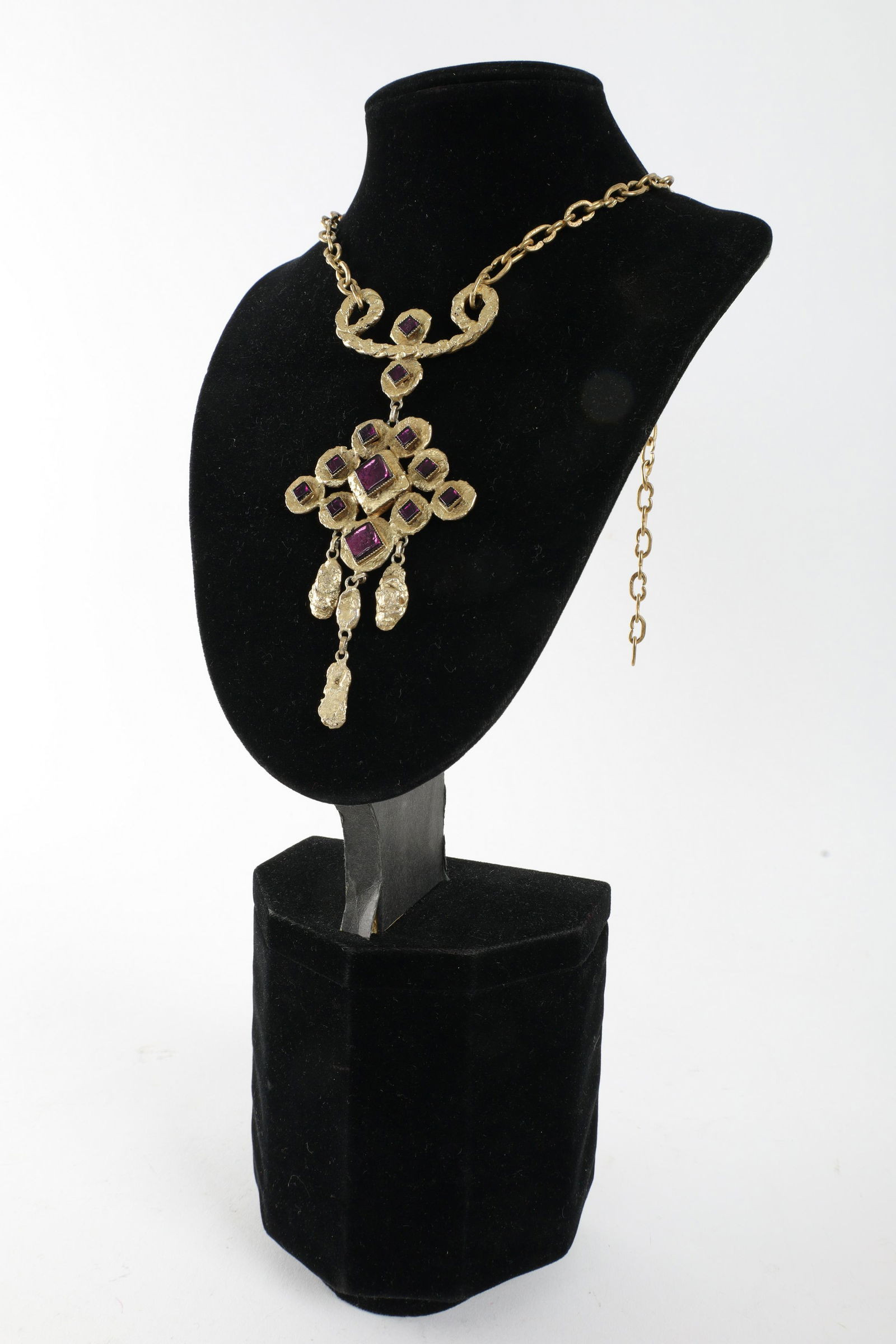 Henry Perichon Etruscan Gilt Bronze Necklace (1 of 6)