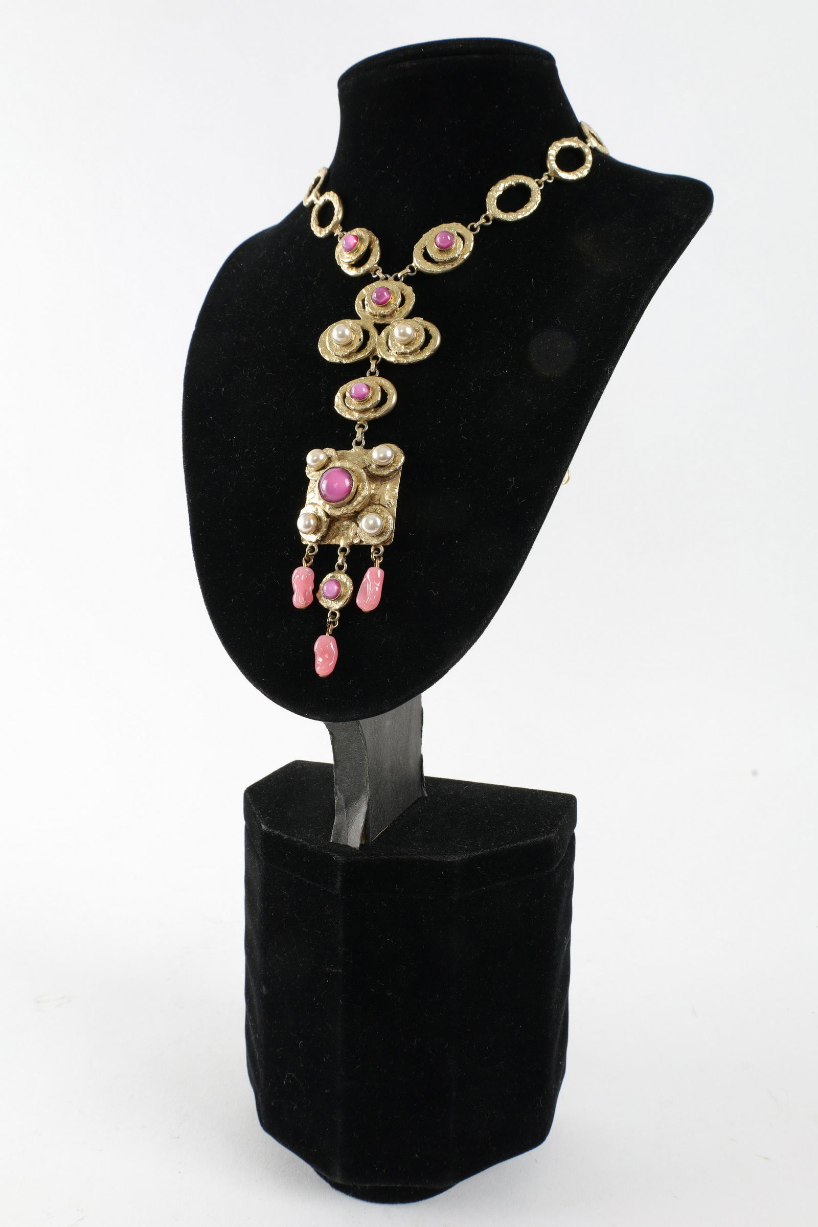 Henry Perichon Etruscan Gilt Bronze Necklace (1 of 5)