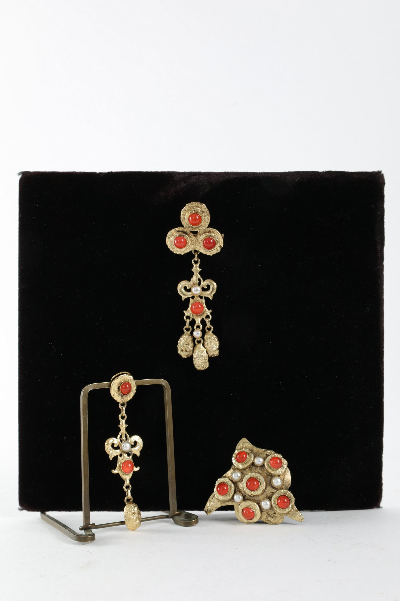 Henry Perichon Gilt Bronze Partial Jewelry Set (1 of 6)