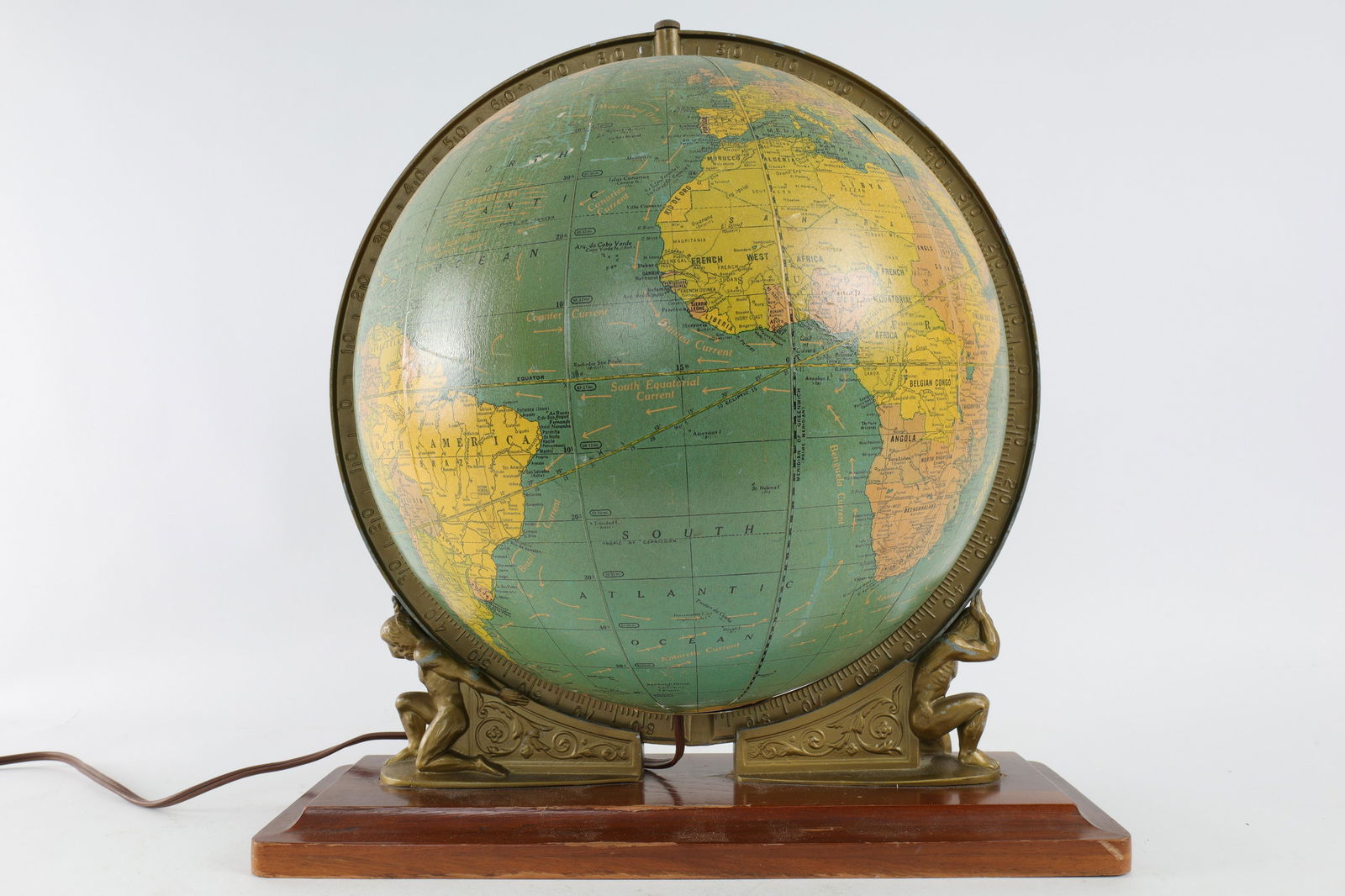 Crams Terrestrial Globe w/ Atlas Figures Stand (1 of 9)