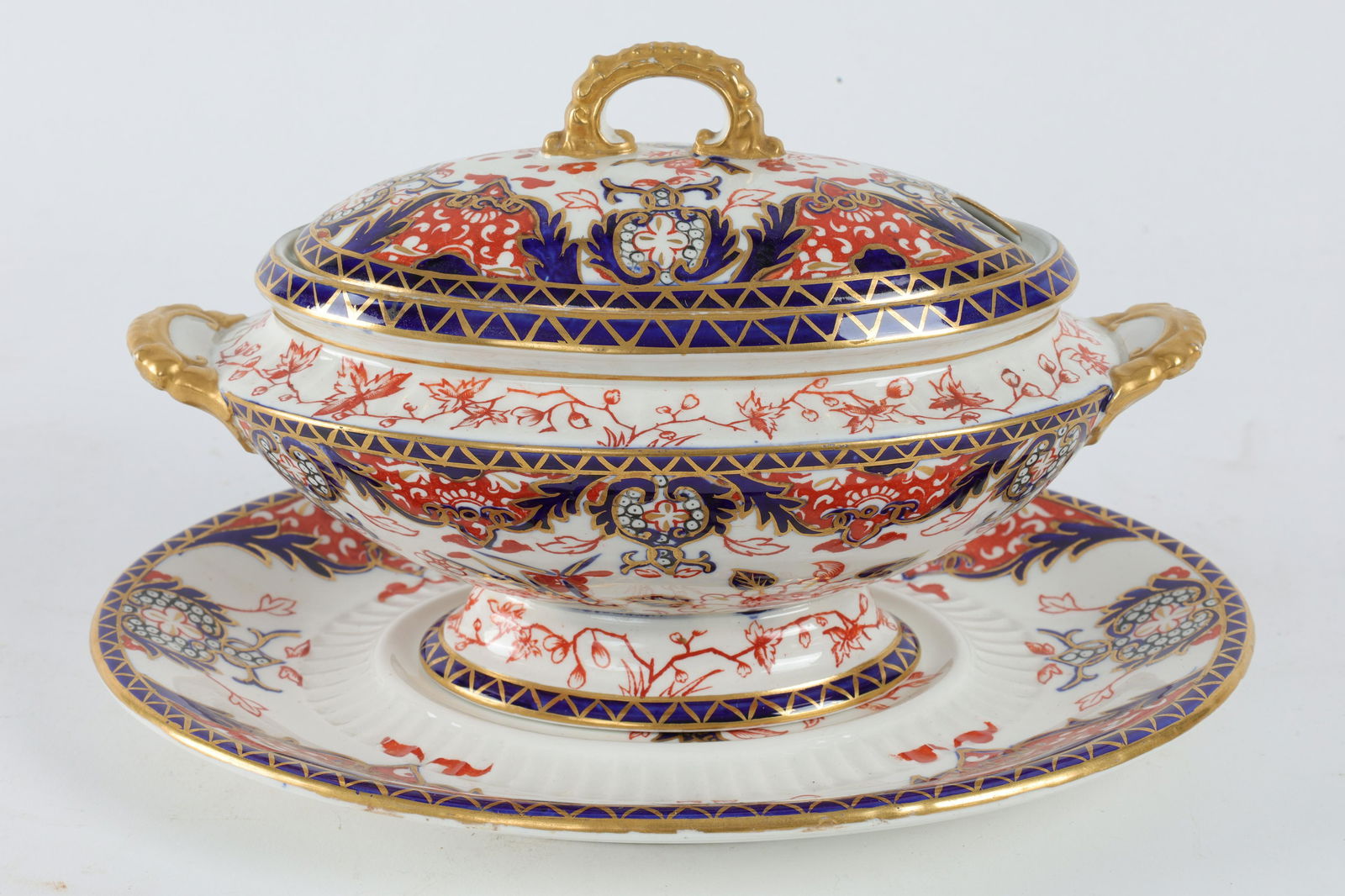 Antique Royal Crown Derby Kings Pattern Tureen (1 of 7)