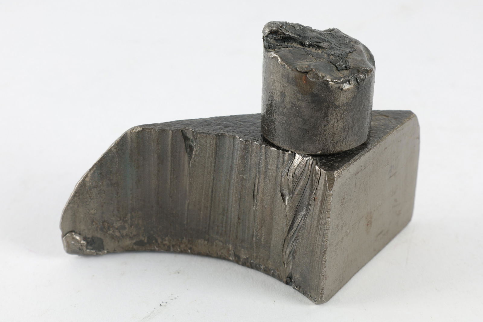 Modernist Brutalist Steel Table Lighter Signed (1 of 6)