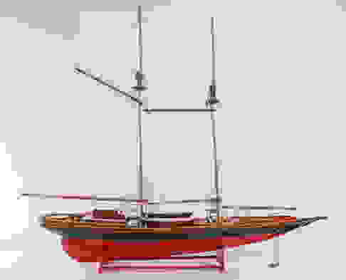 Vintage Scale Model Bluenose Sailboat Eugene Leclerc Auction