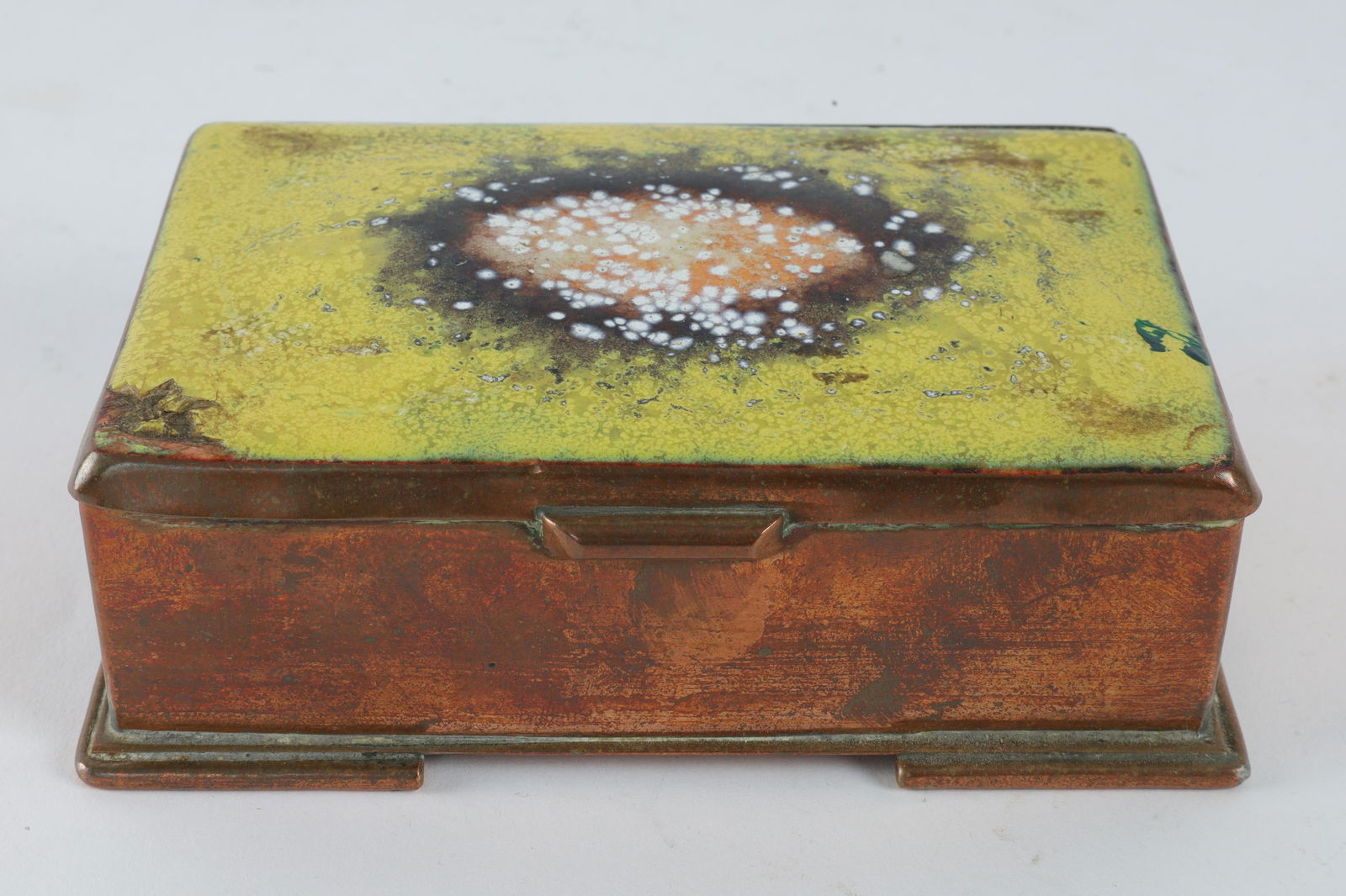 Arts Crafts Nekrassoff Copper Enamel Cigarette Box (1 of 7)