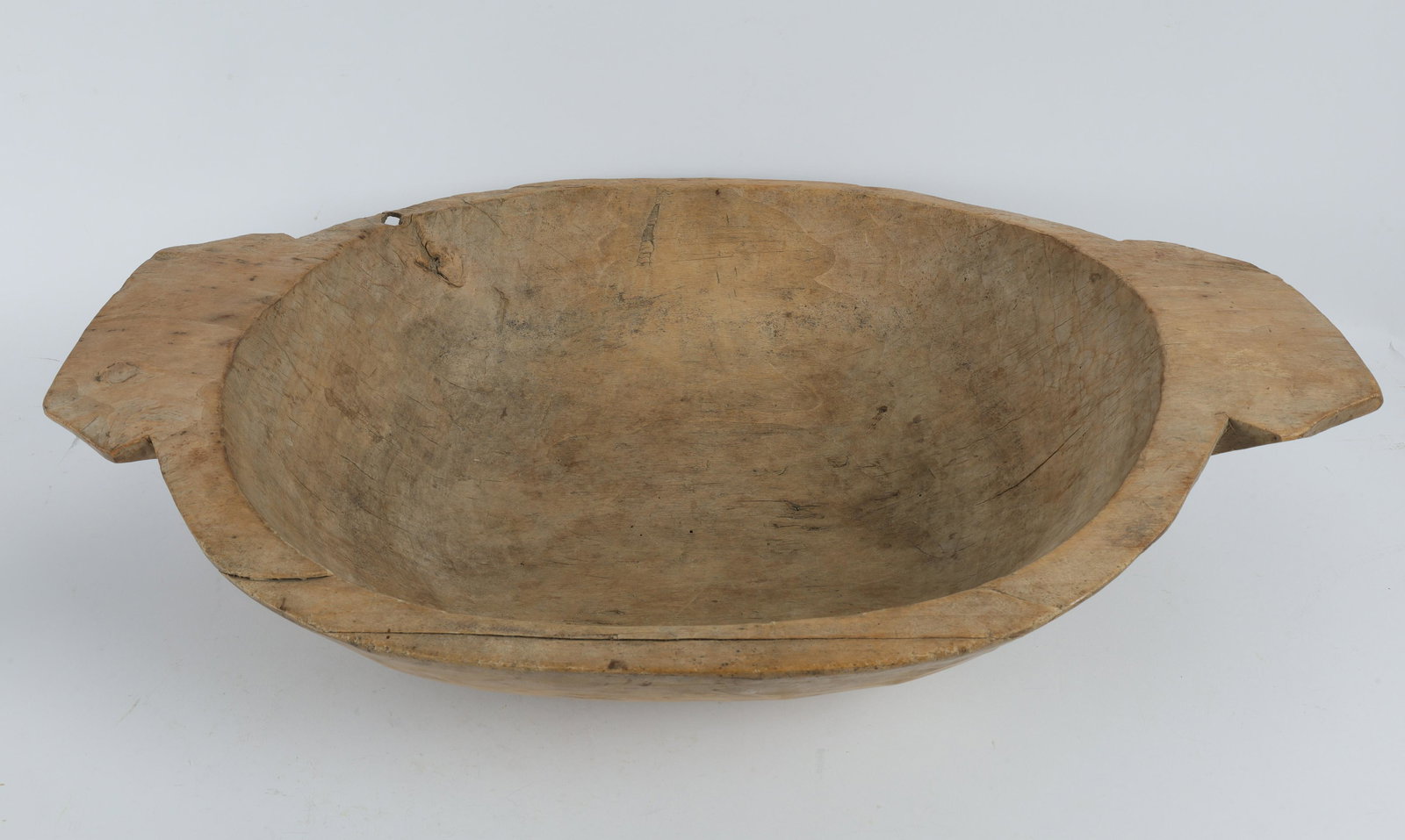 Antique Hand Carved Primitive Wooden Dough Bowl (1 of 8)