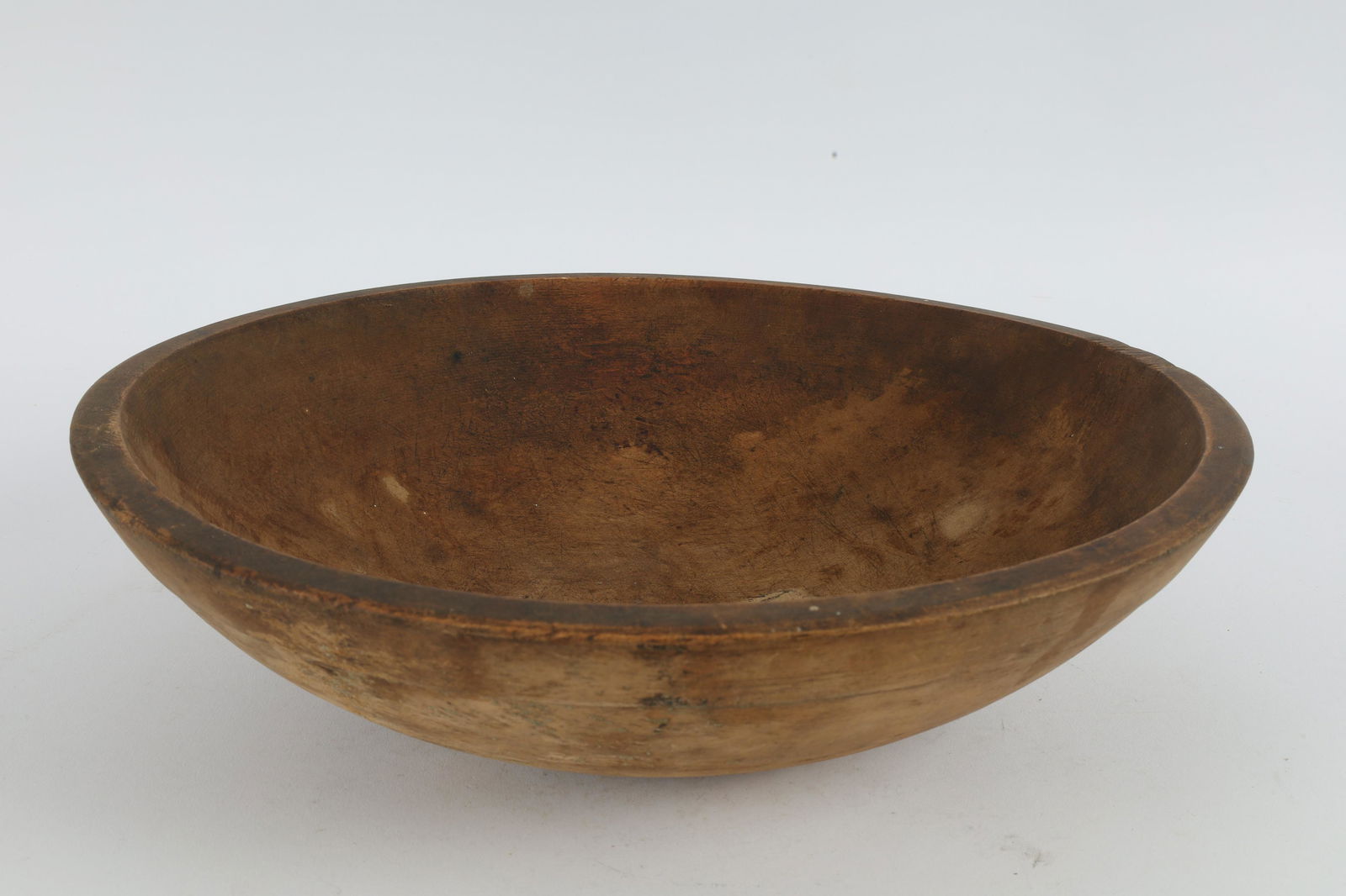 Small Antique Turned Wood Dough Butter Bowl (1 of 7)