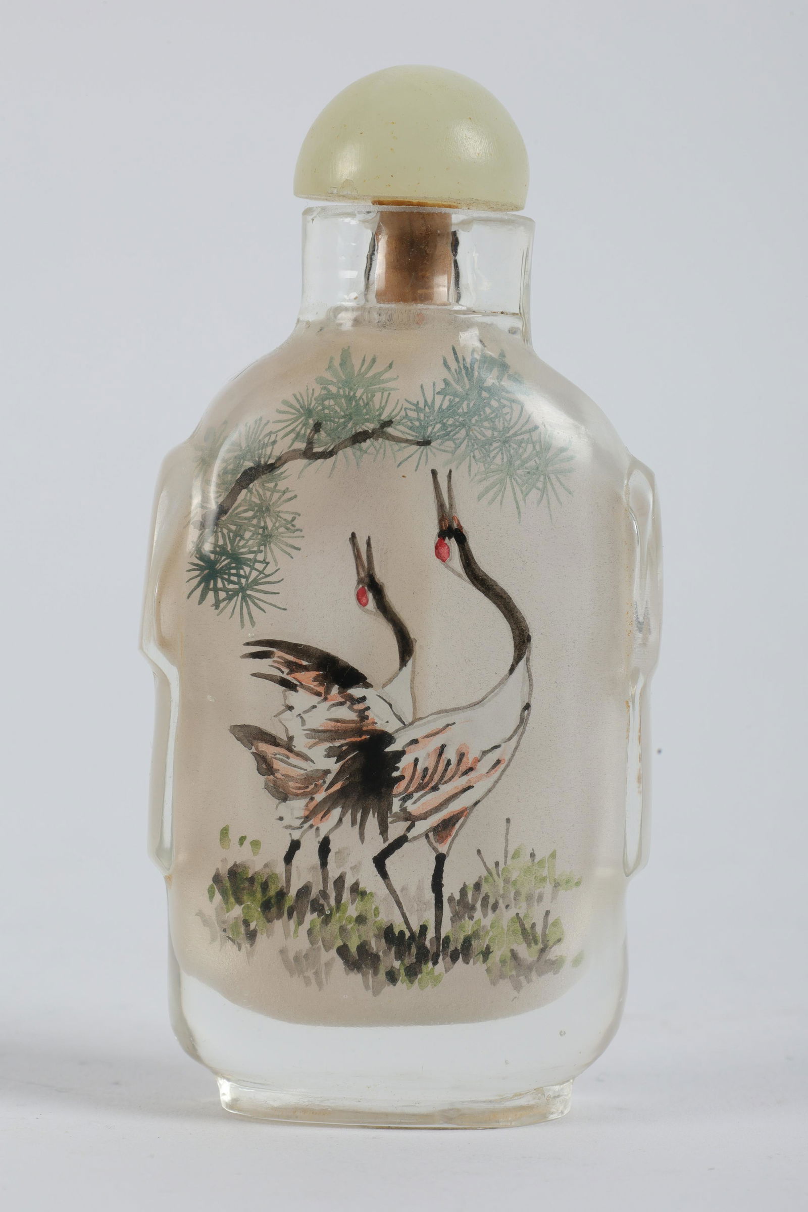 Chinese Signed Reverse Painted Snuff Bottle Birds (1 of 6)