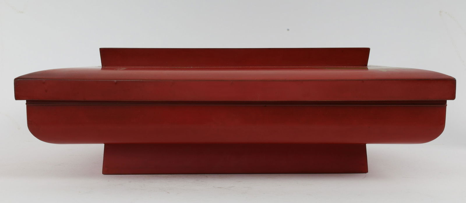 Large Japanese Red Lacquer Box (1 of 6)