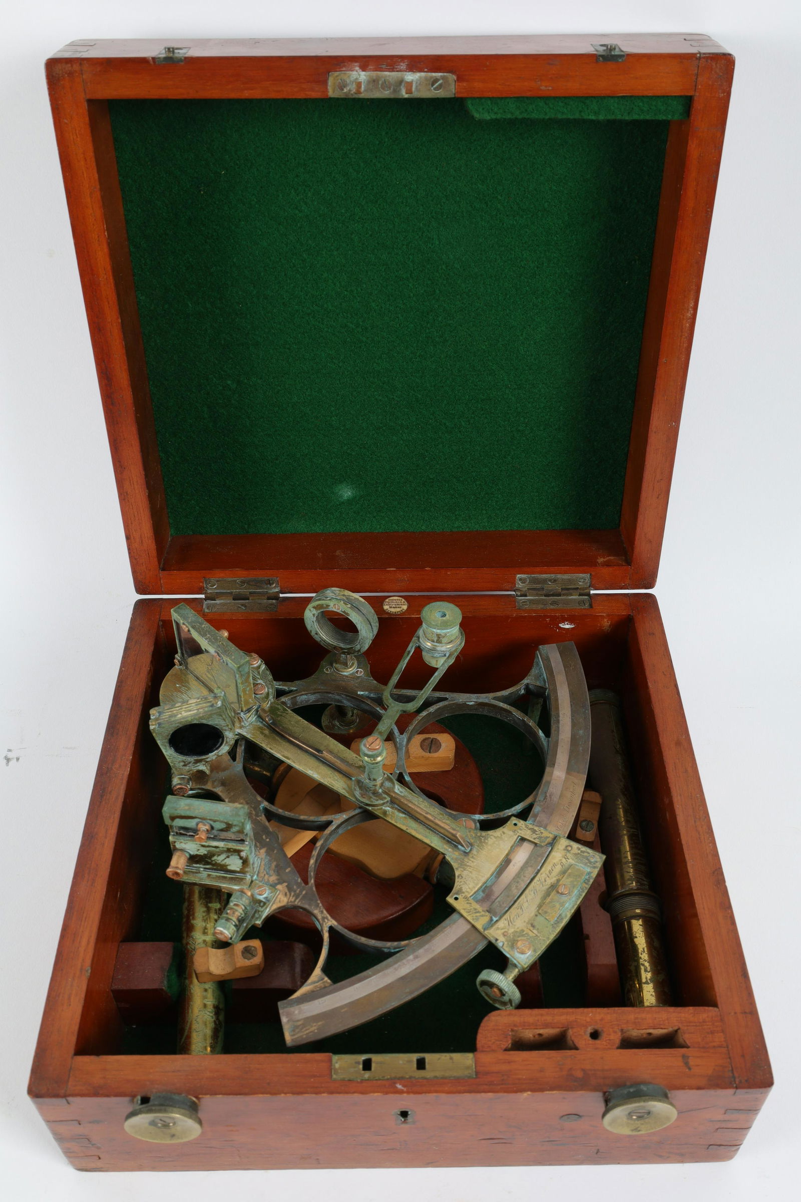 Antique English Brass Ship's Sextant J Coombes (1 of 12)