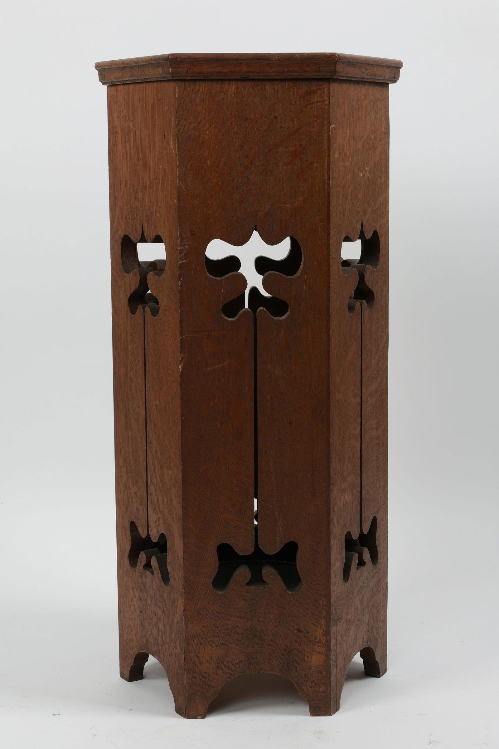 Limbert Arts Crafts Quarter Sawn Oak Stick Stand (1 of 6)