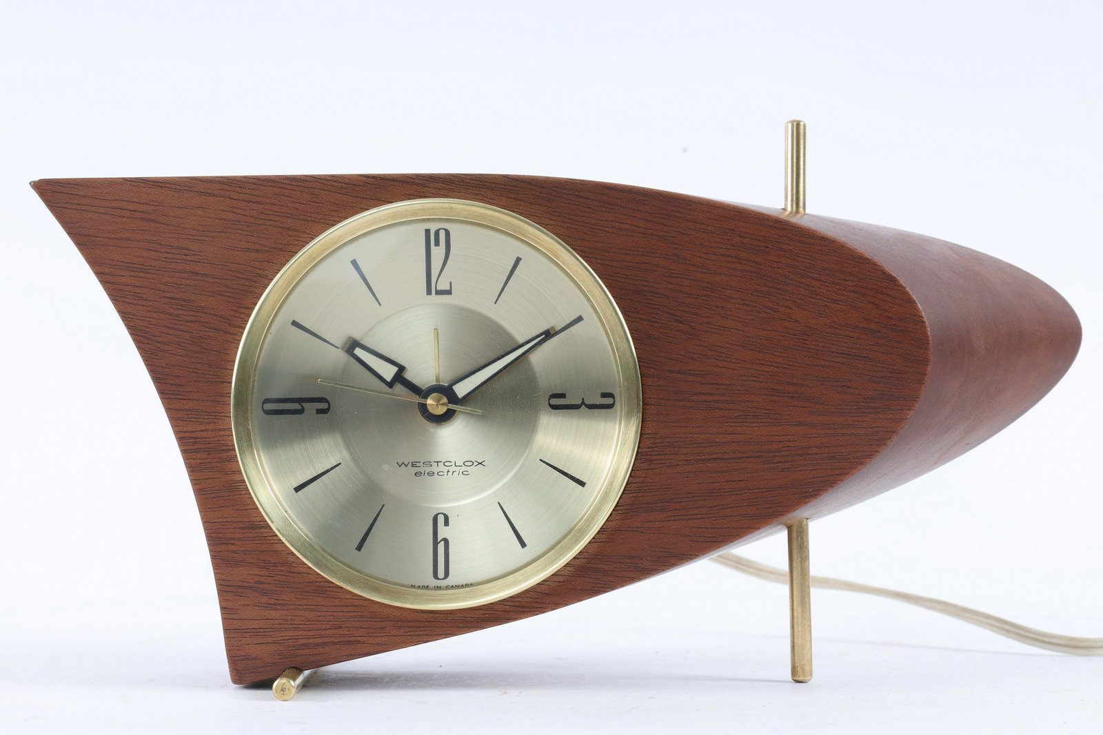 Mid Century Atomic Boomerang Westclox Clock (1 of 6)