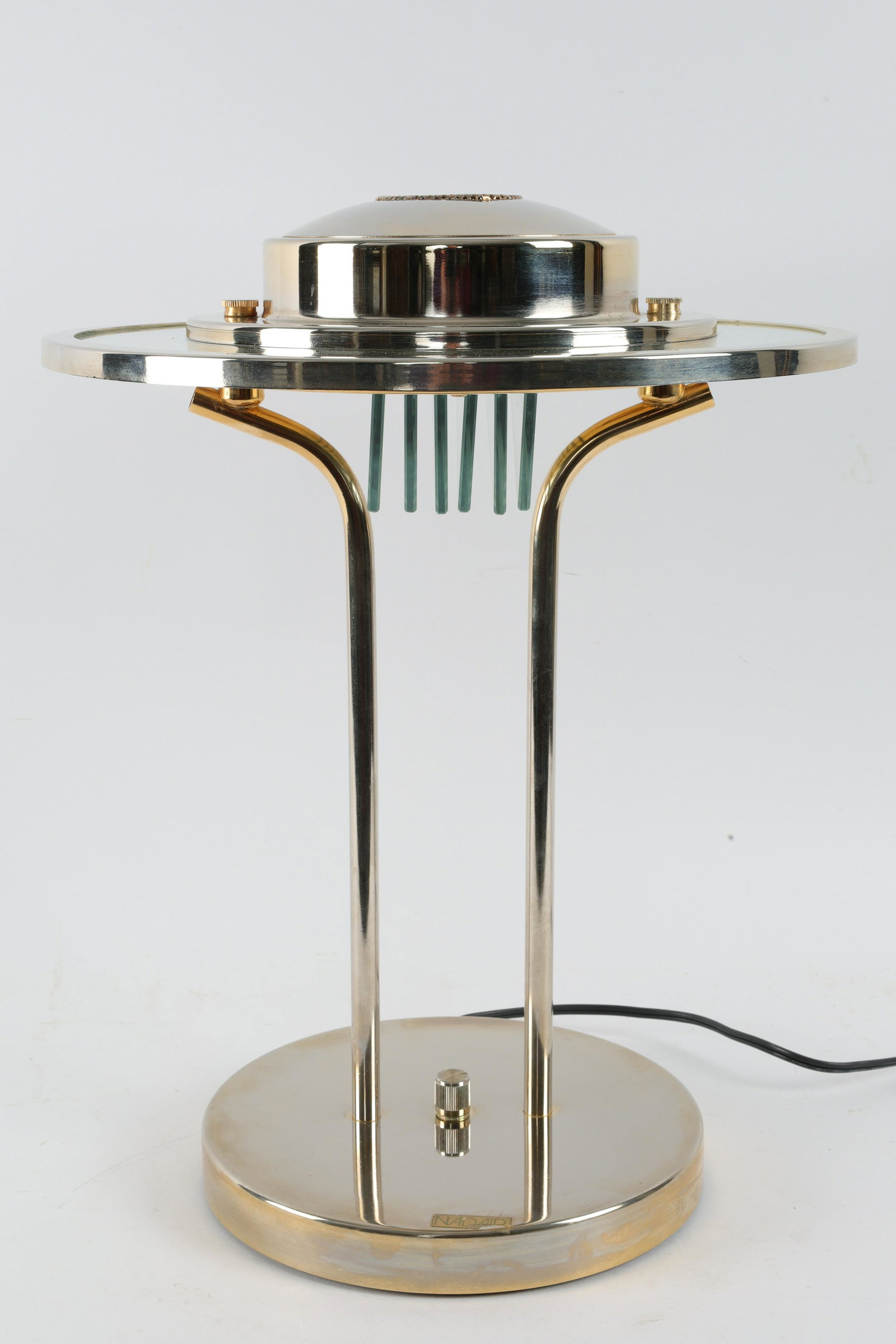 1980s Postmodern Chrome Table Lamp by NADAIR (1 of 10)
