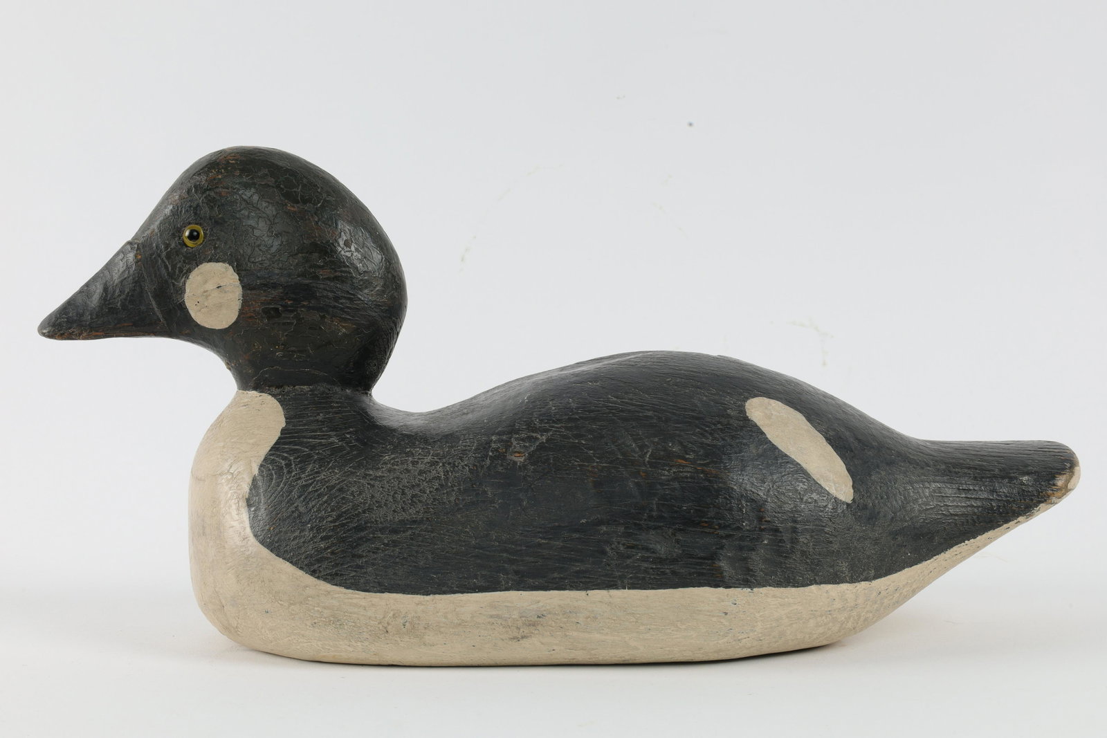 Antique Common Goldeneye Glass Eye Duck Decoy (1 of 8)