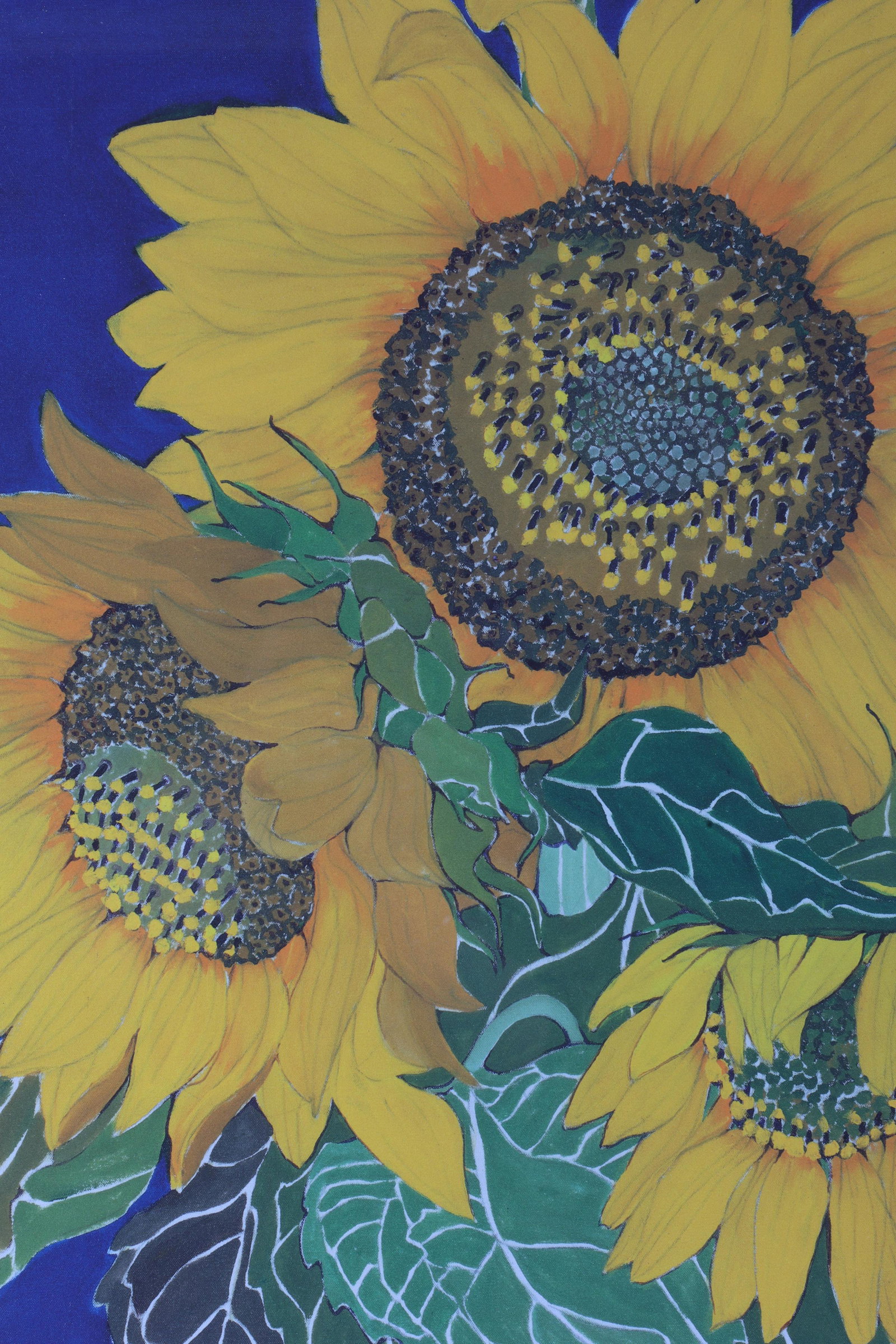 Helen Lucas Sunflower Trio Numbered Giclee Print (1 of 6)