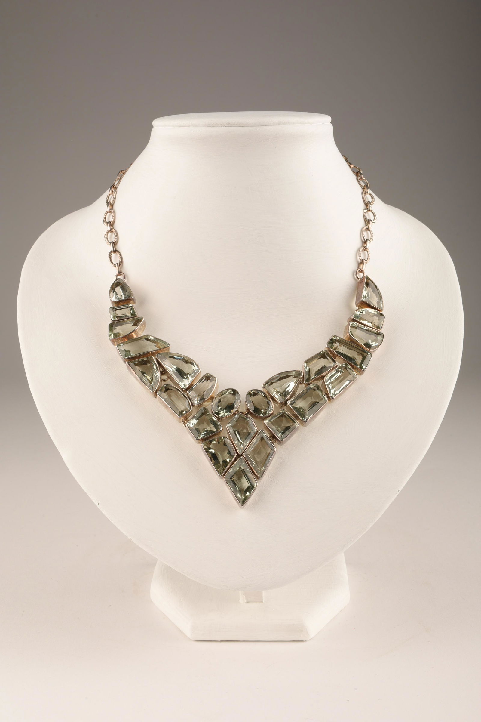 Avant Garde Sterling Aquamarine Statement Necklace (1 of 8)
