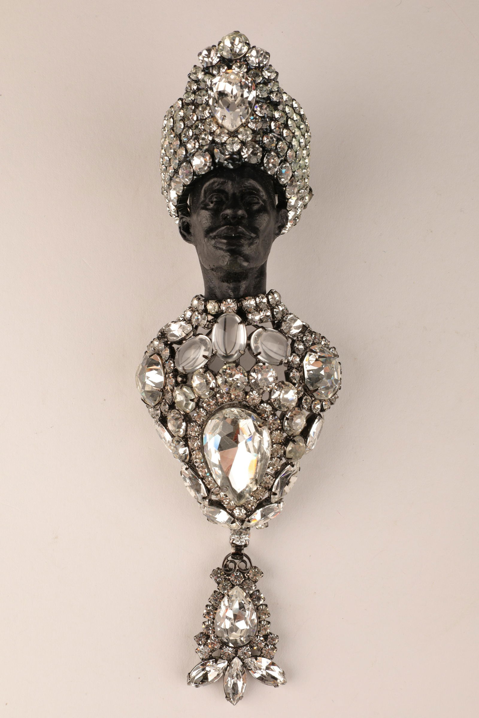 Moans Chris Crouch Rhinestone Maharaja Brooch (1 of 7)