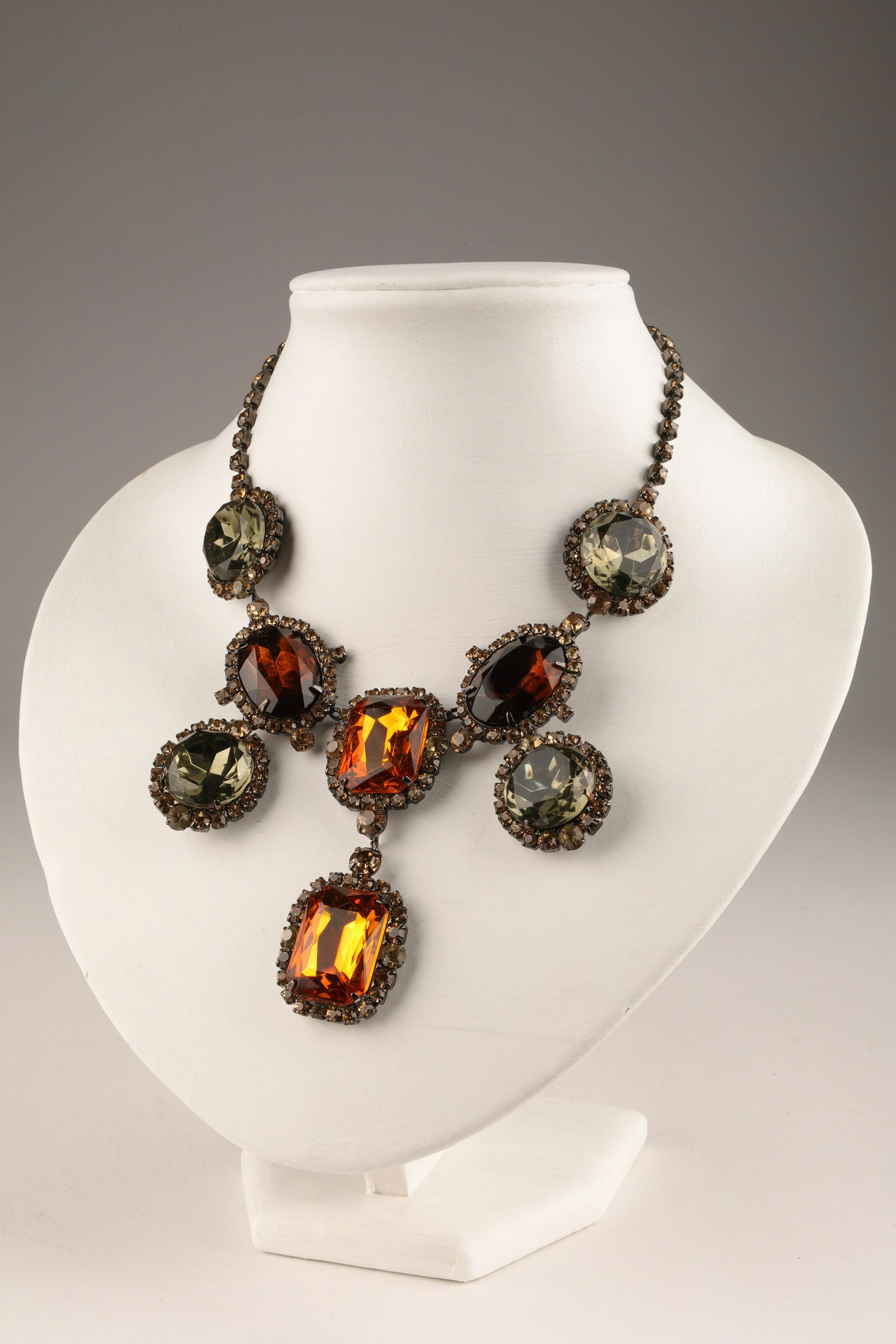 Vintage Kenneth Lane Jeweled Statement Necklace (1 of 7)