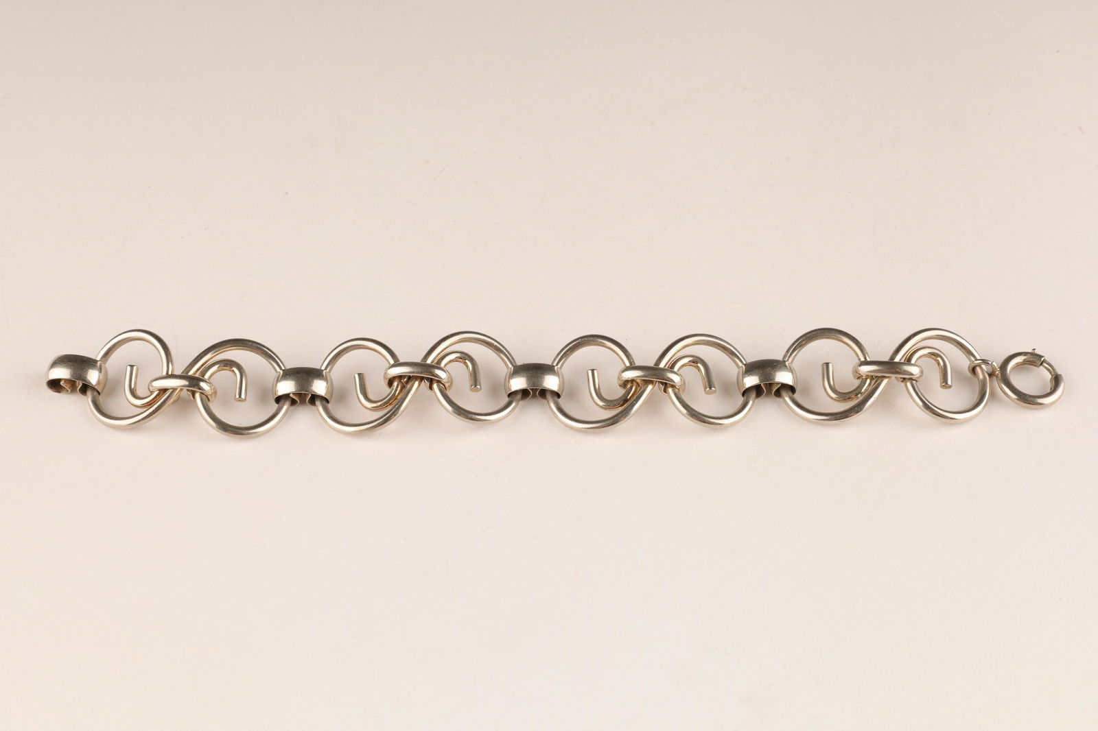 Napier Sterling 1950s Modernist Chain Bracelet (1 of 5)