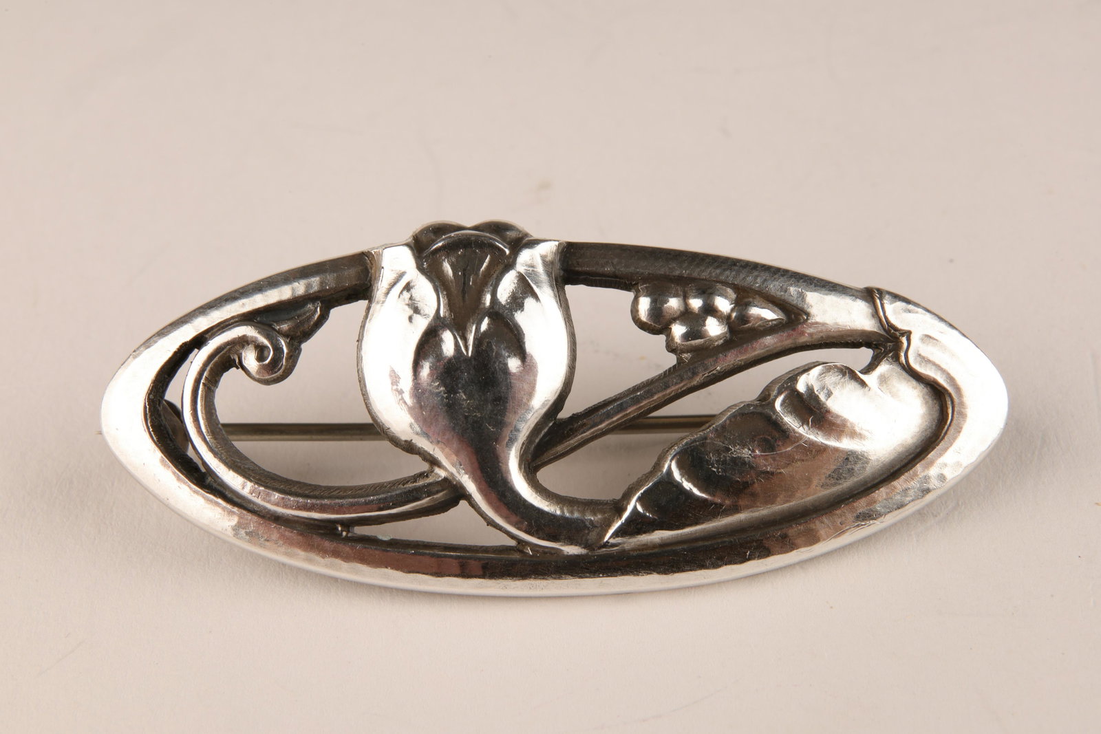 Georg Jensen Wendel Art Nouveau Sterling Brooch: Georg Jensen Wendel Art Nouveau Sterling Brooch Model Number 178. 2 inches W x 0.75 H. Marked on verso.