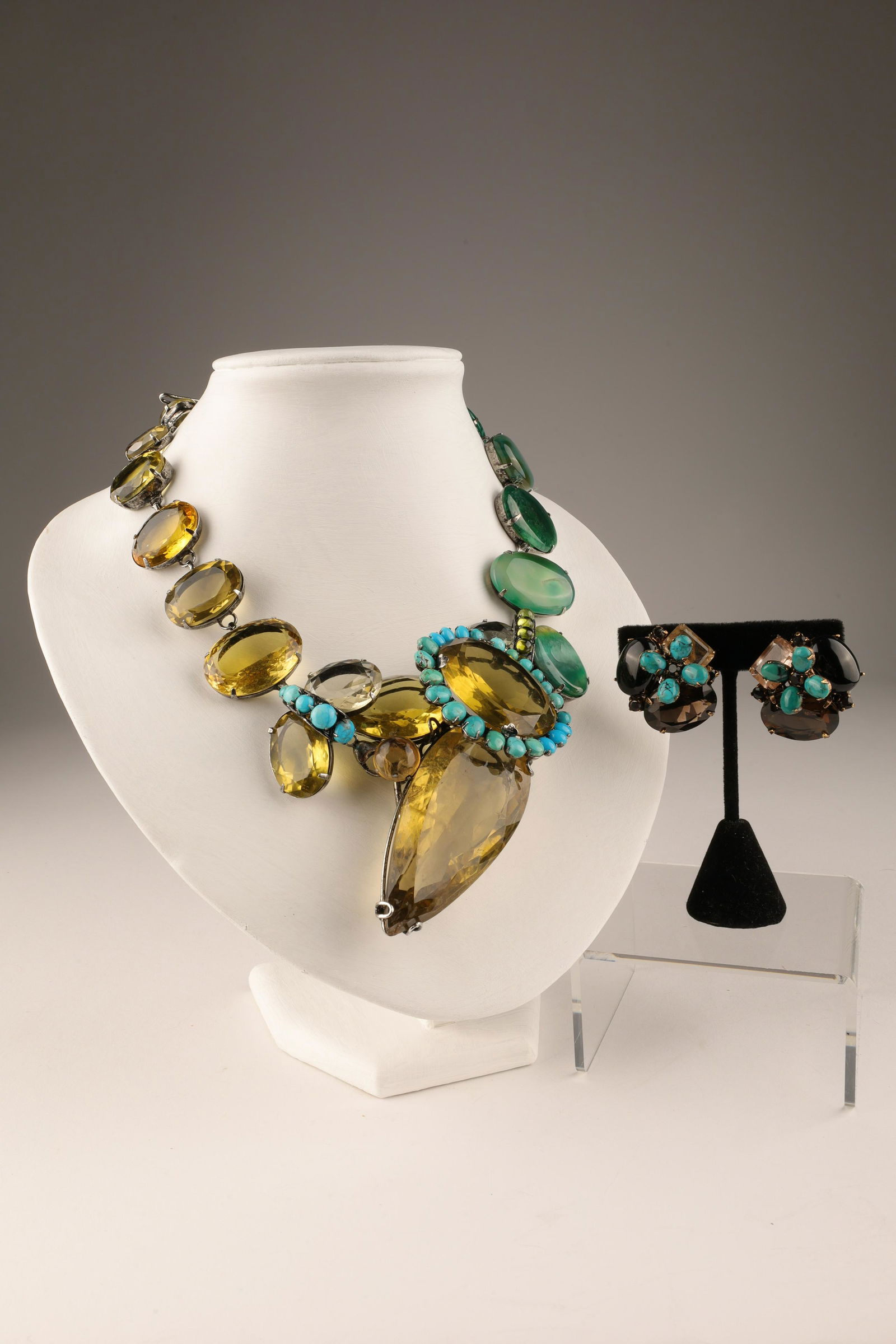 Iradj Moini Lemon Quartz Necklace Earrings (1 of 10)