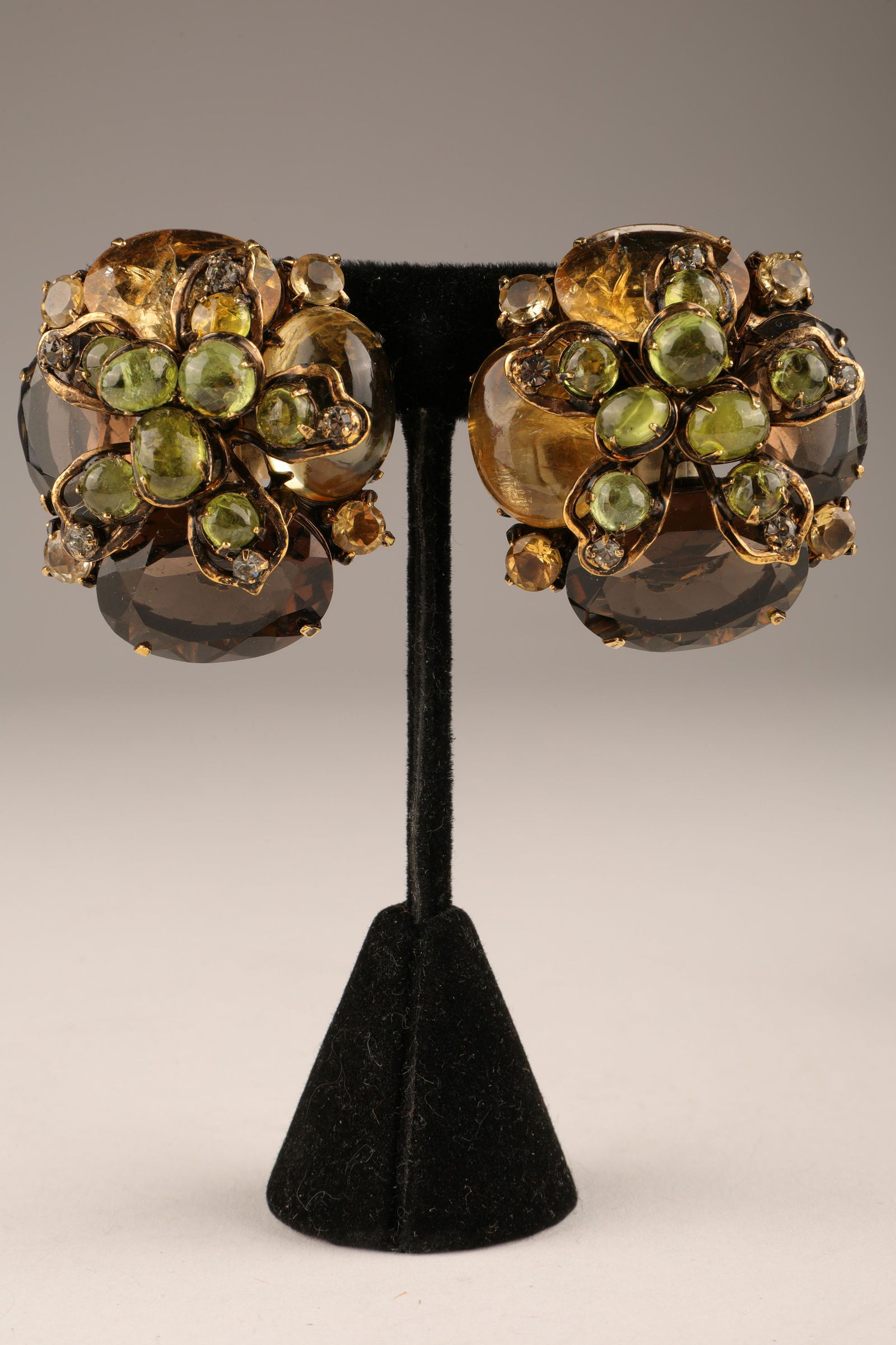Iradj Moini Peridot Smokey Quartz Citrine Earrings (1 of 5)