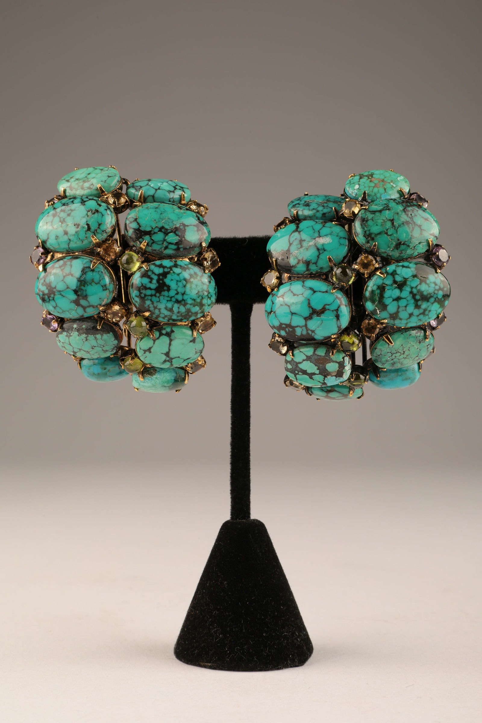 Iradj Moini Turquoise Citrine Amethyst Earrings (1 of 5)