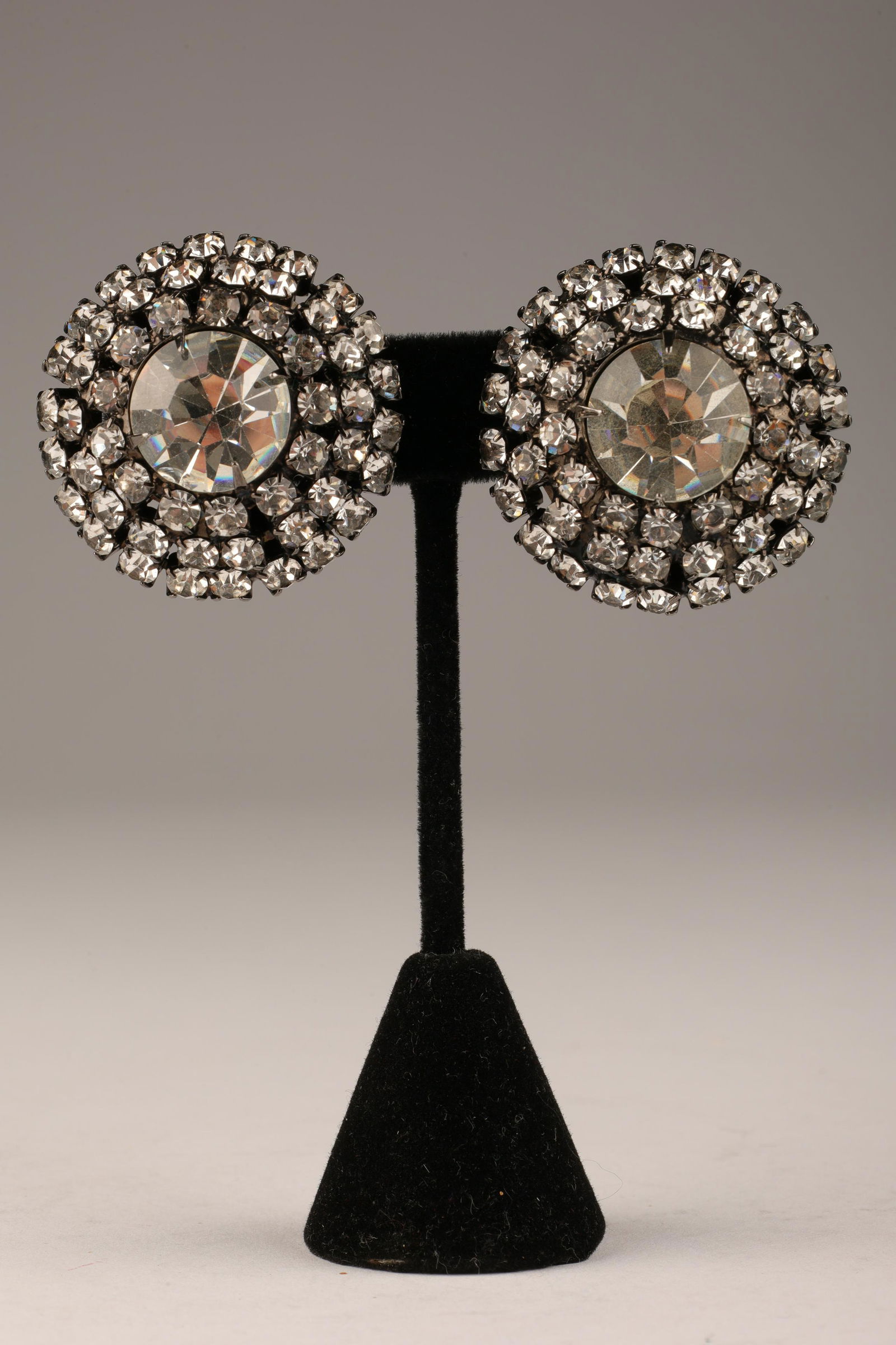 Larry Vrba Rhinestone Statement Earrings (1 of 6)