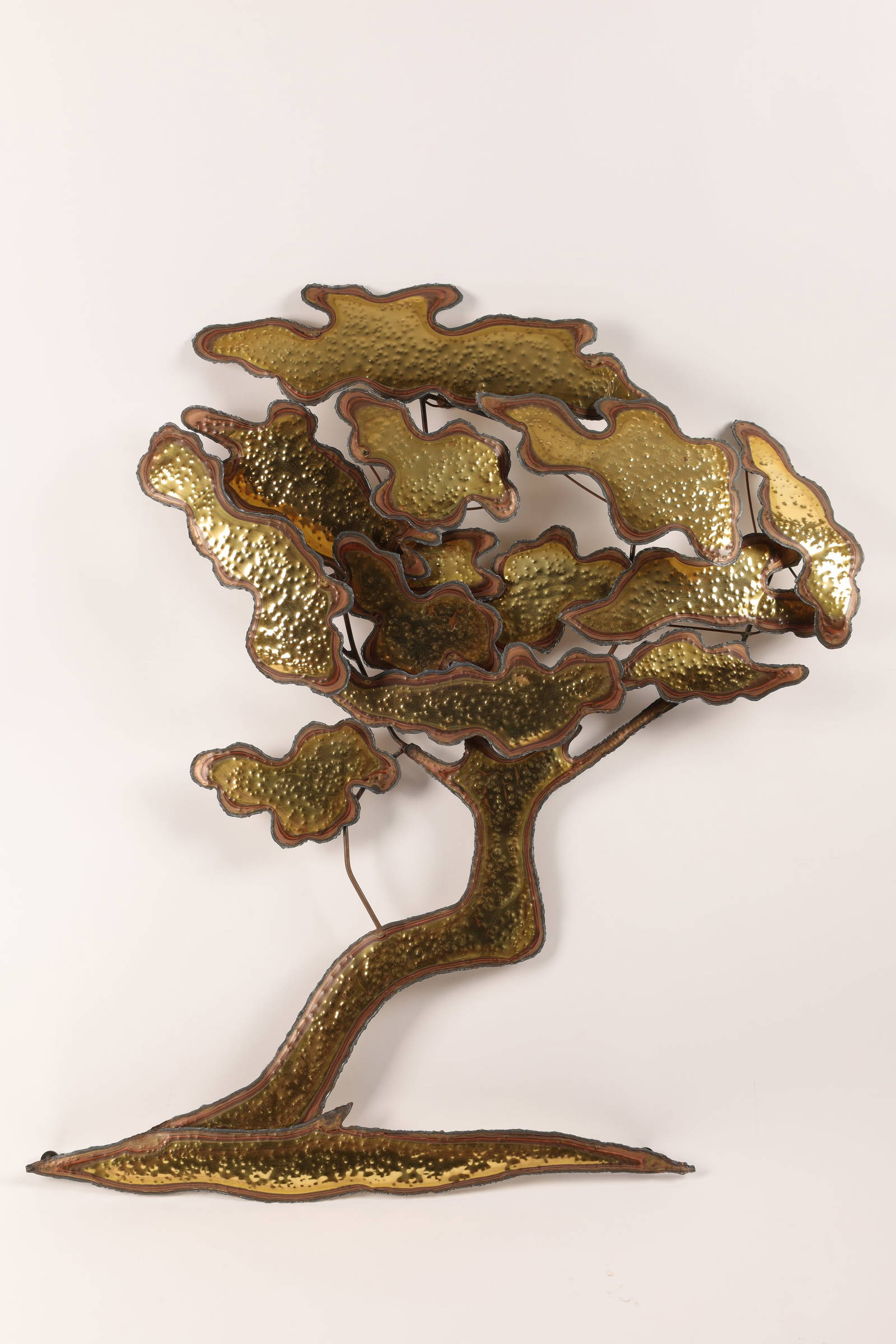 Mid Century Jere Style Bonsai Tree Wall Sculpture Auction