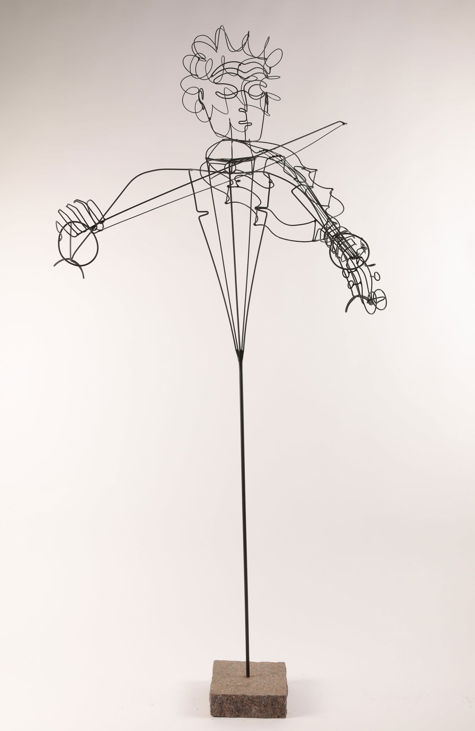 Signed Rudy Kehkla Violinist Wire Sculpture (1 of 7)
